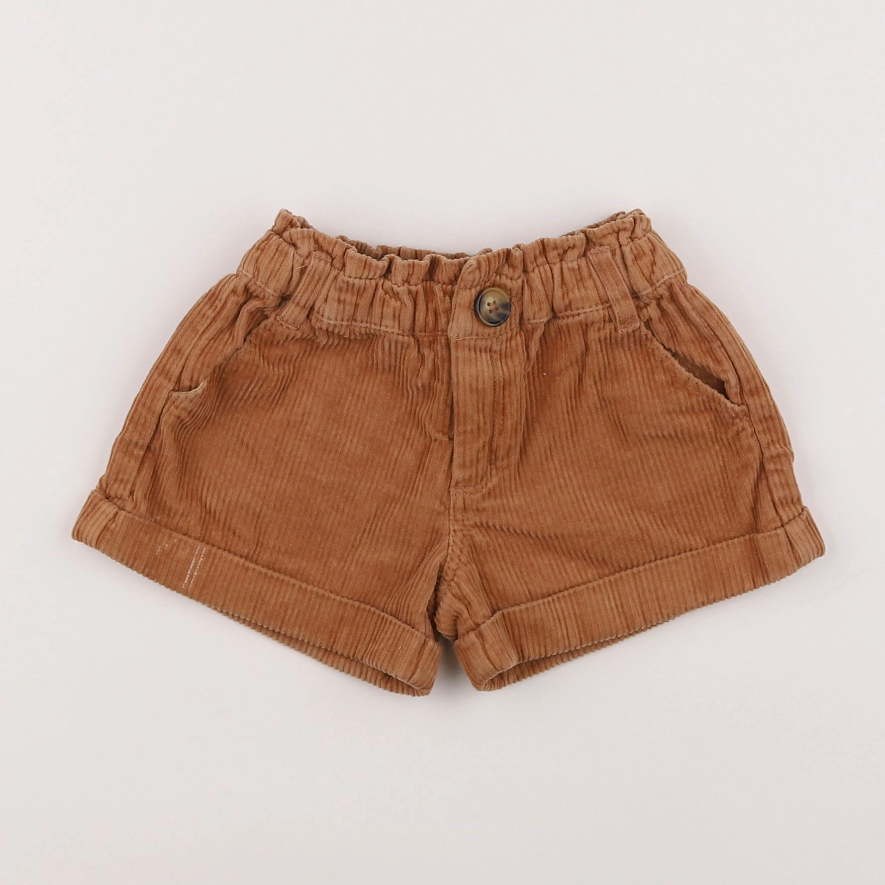 Vertbaudet - short marron - 2 ans