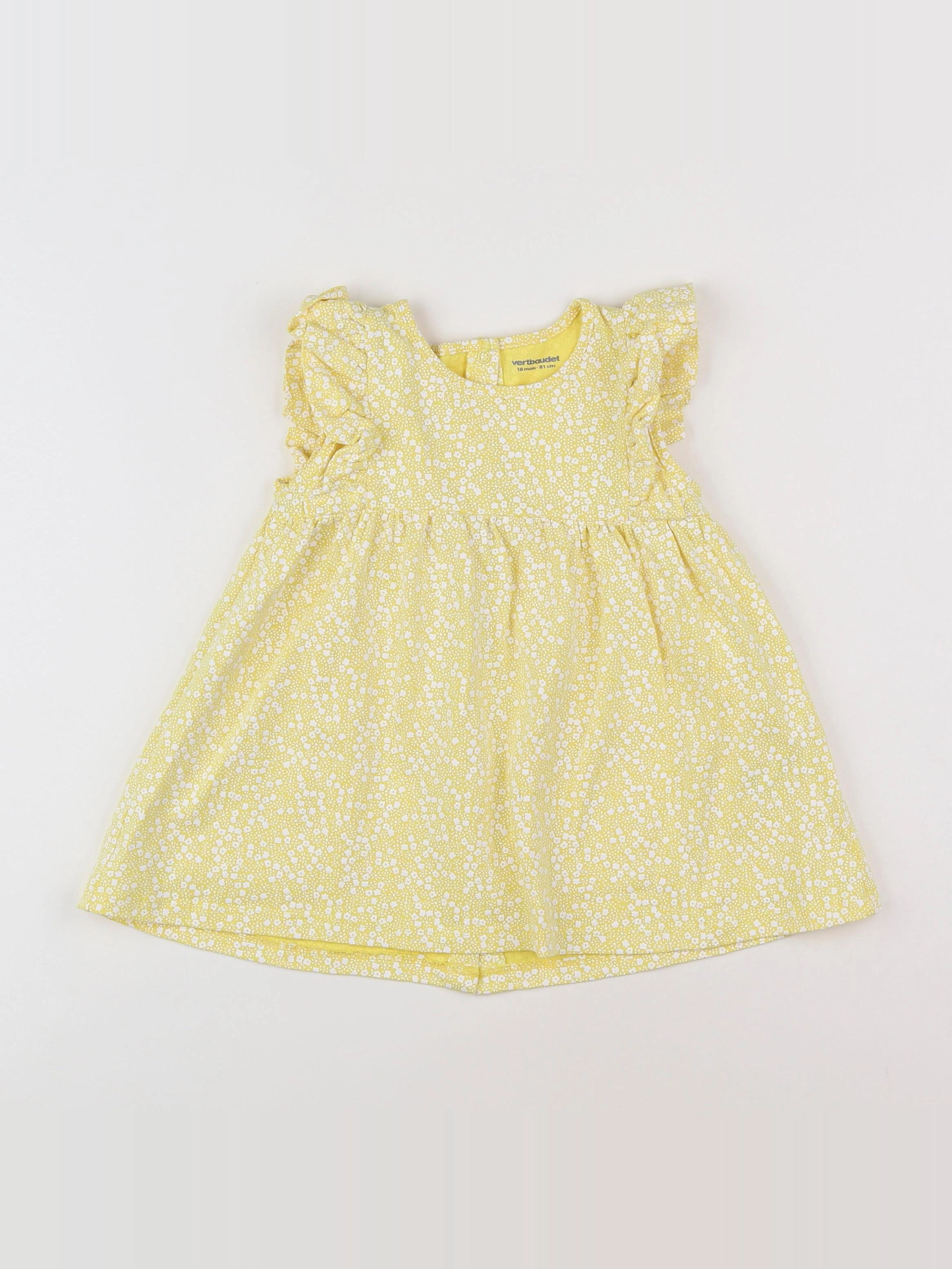 Vertbaudet - robe jaune - 18 mois