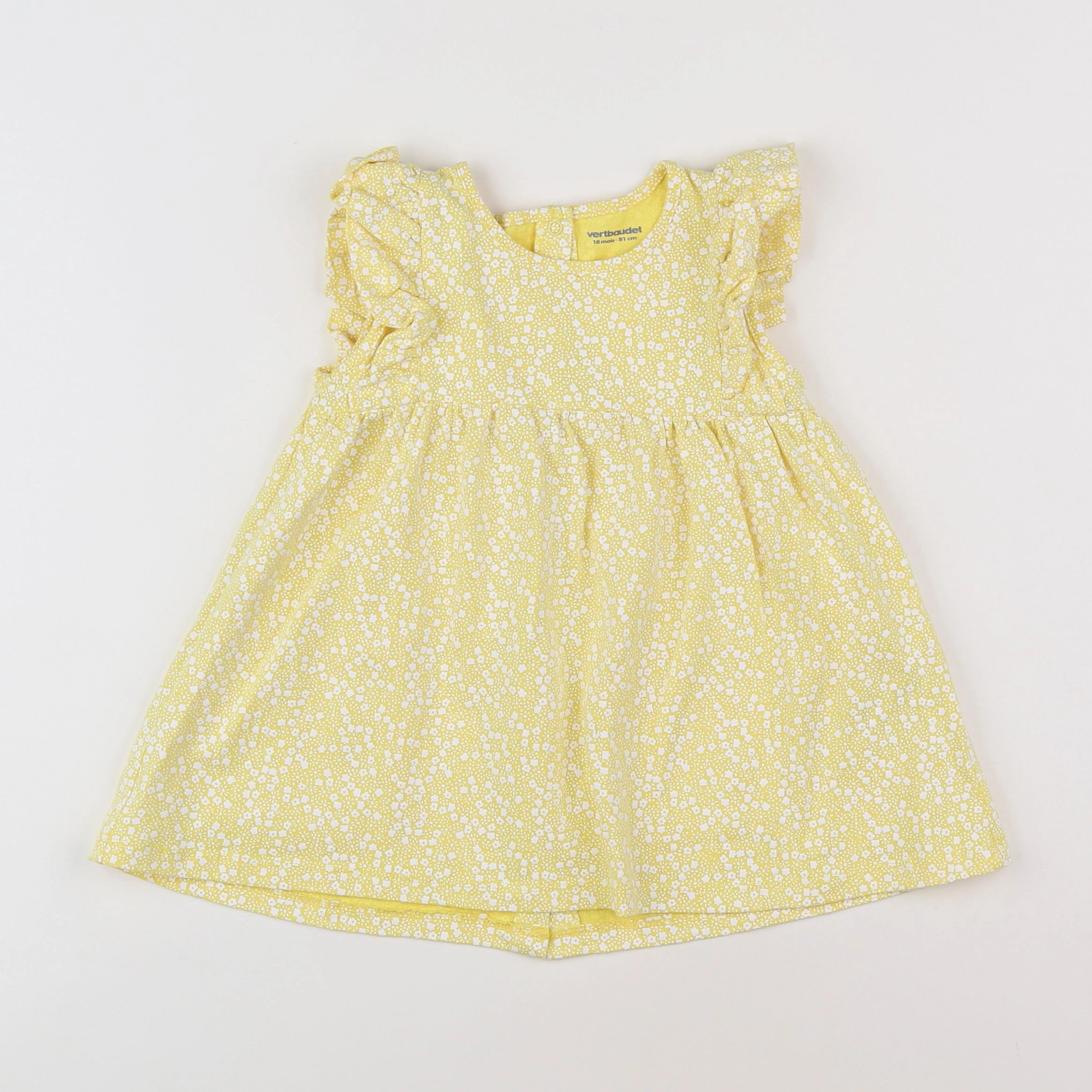 Vertbaudet - robe jaune - 18 mois