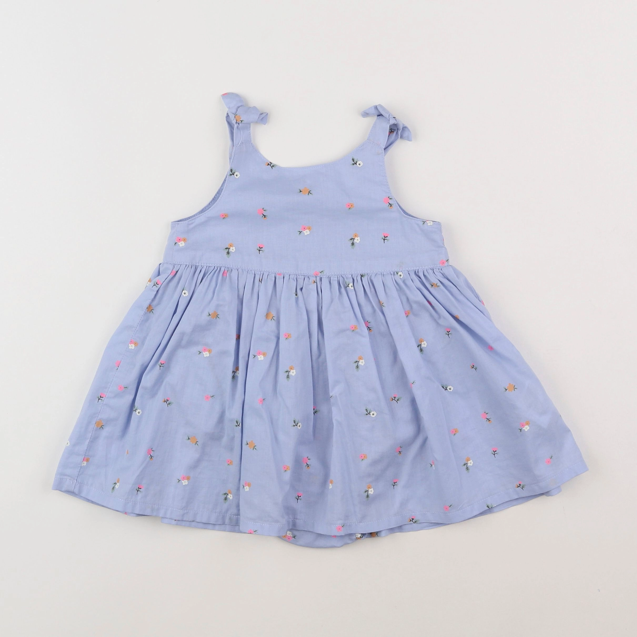 H&M - robe bleu - 9/12 mois