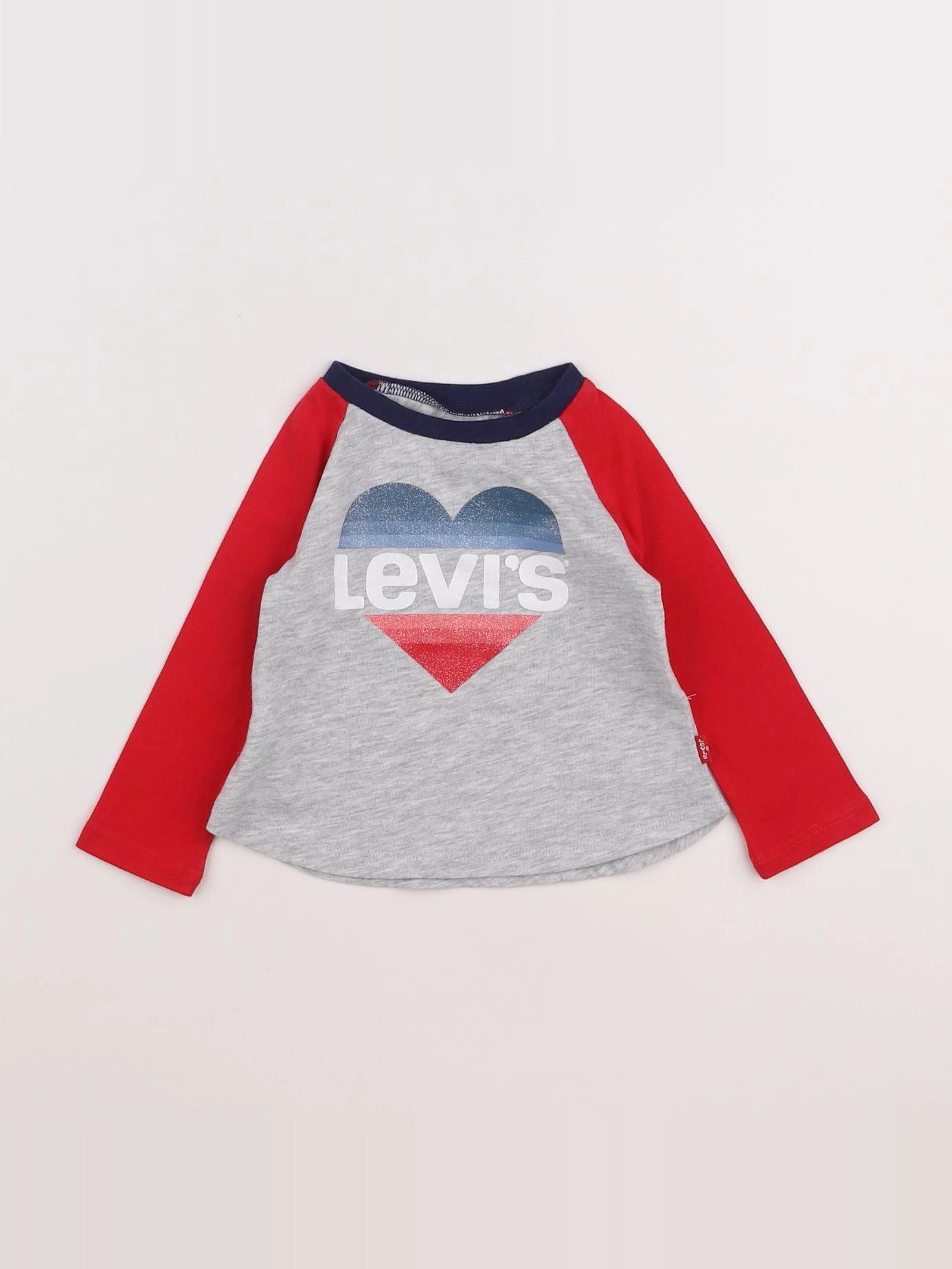Levi's - tee-shirt gris, rouge - 12 mois