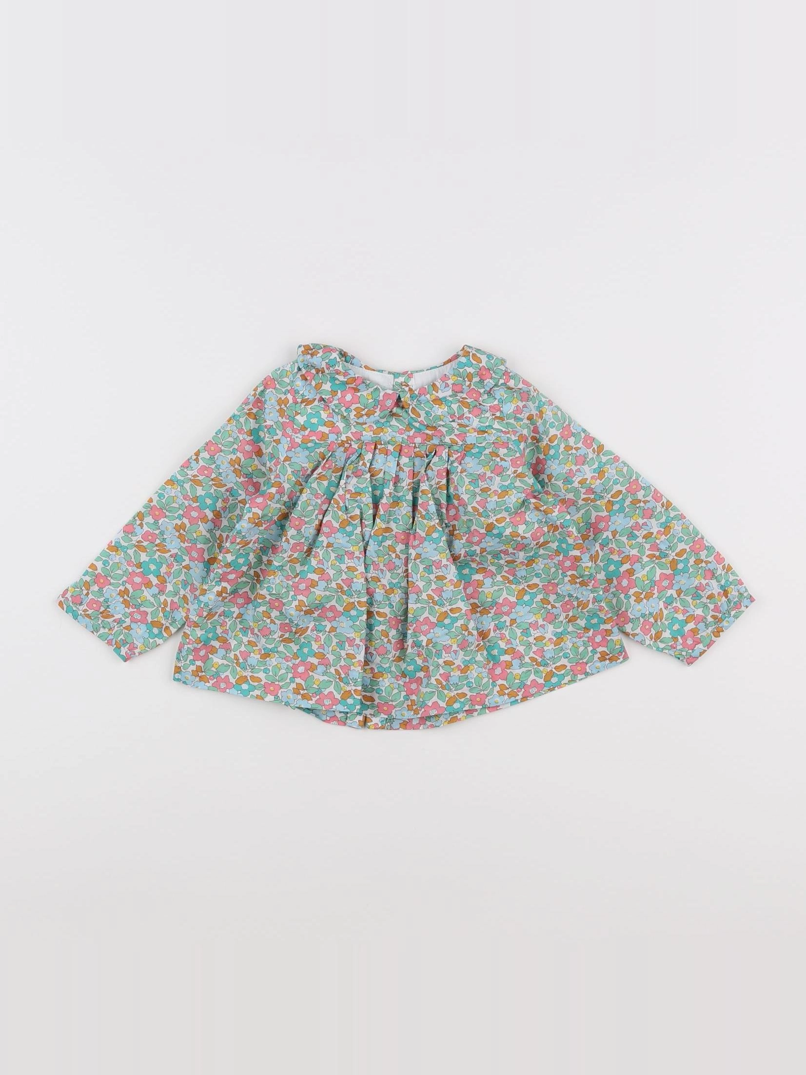 Jacadi - blouse liberty multicolore - 12 mois