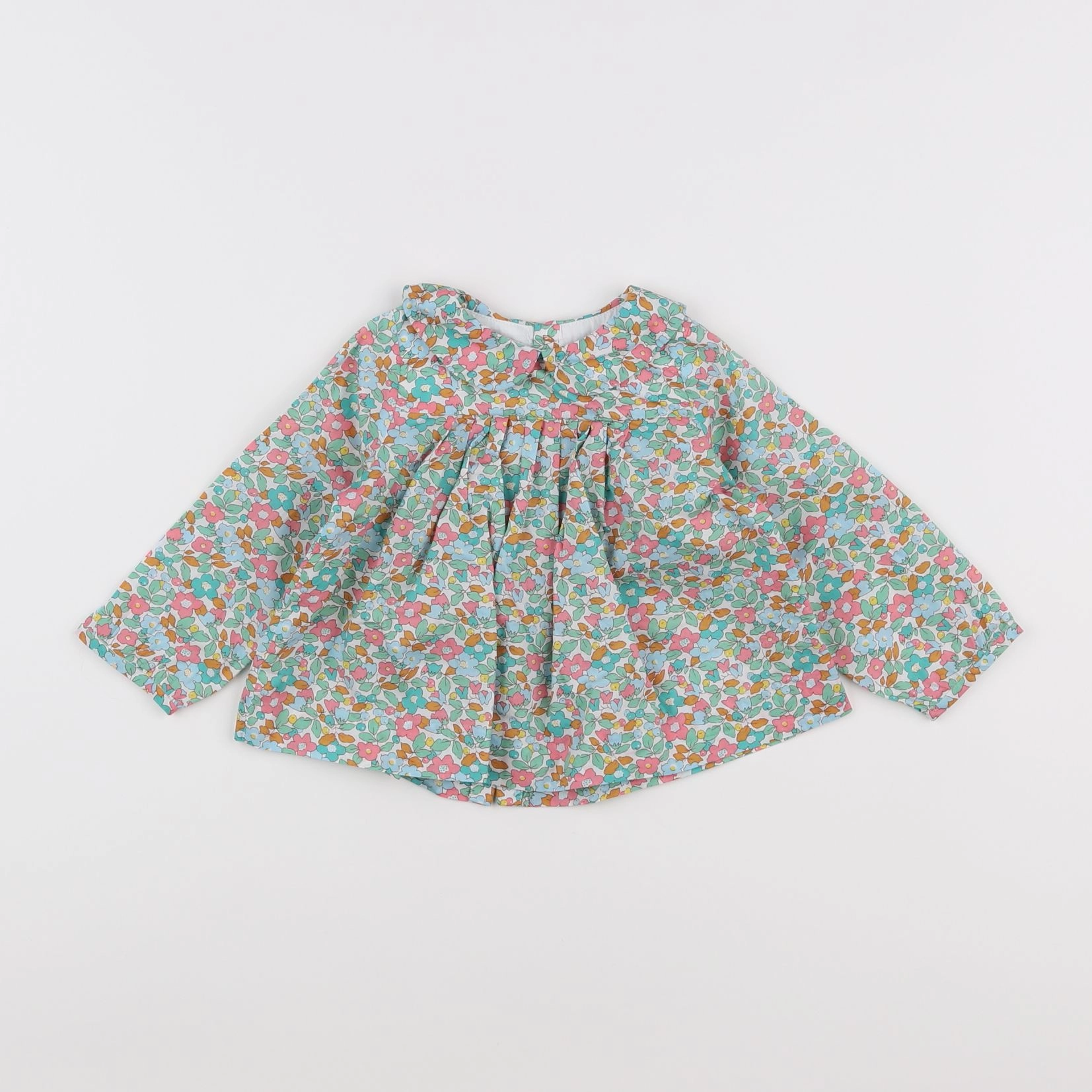 Jacadi - blouse liberty multicolore - 12 mois