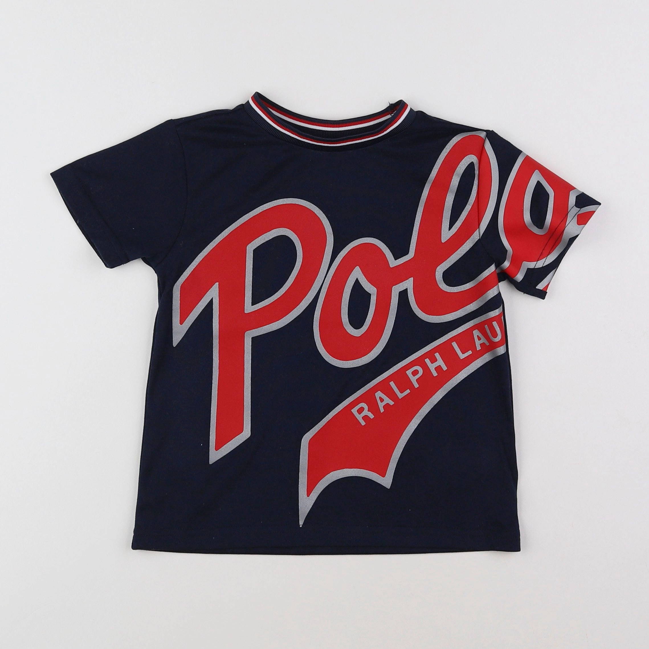 Ralph Lauren - tee-shirt bleu, rouge - 2 ans