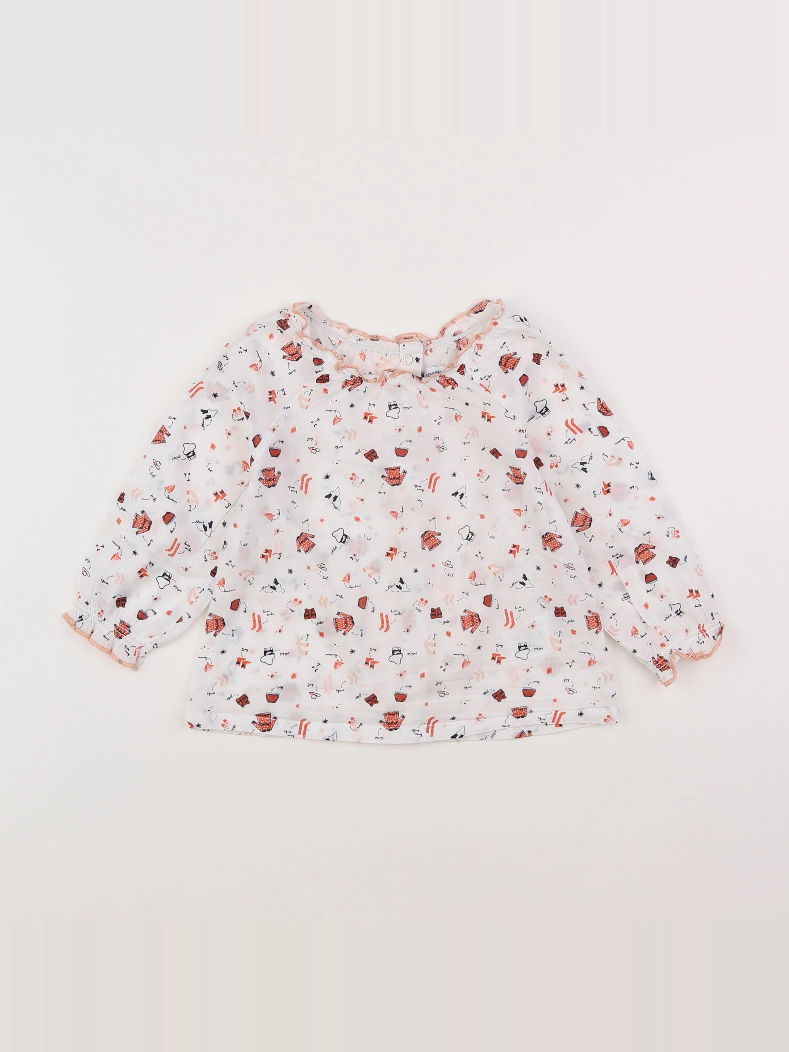 Vertbaudet - blouse blanc - 2 ans