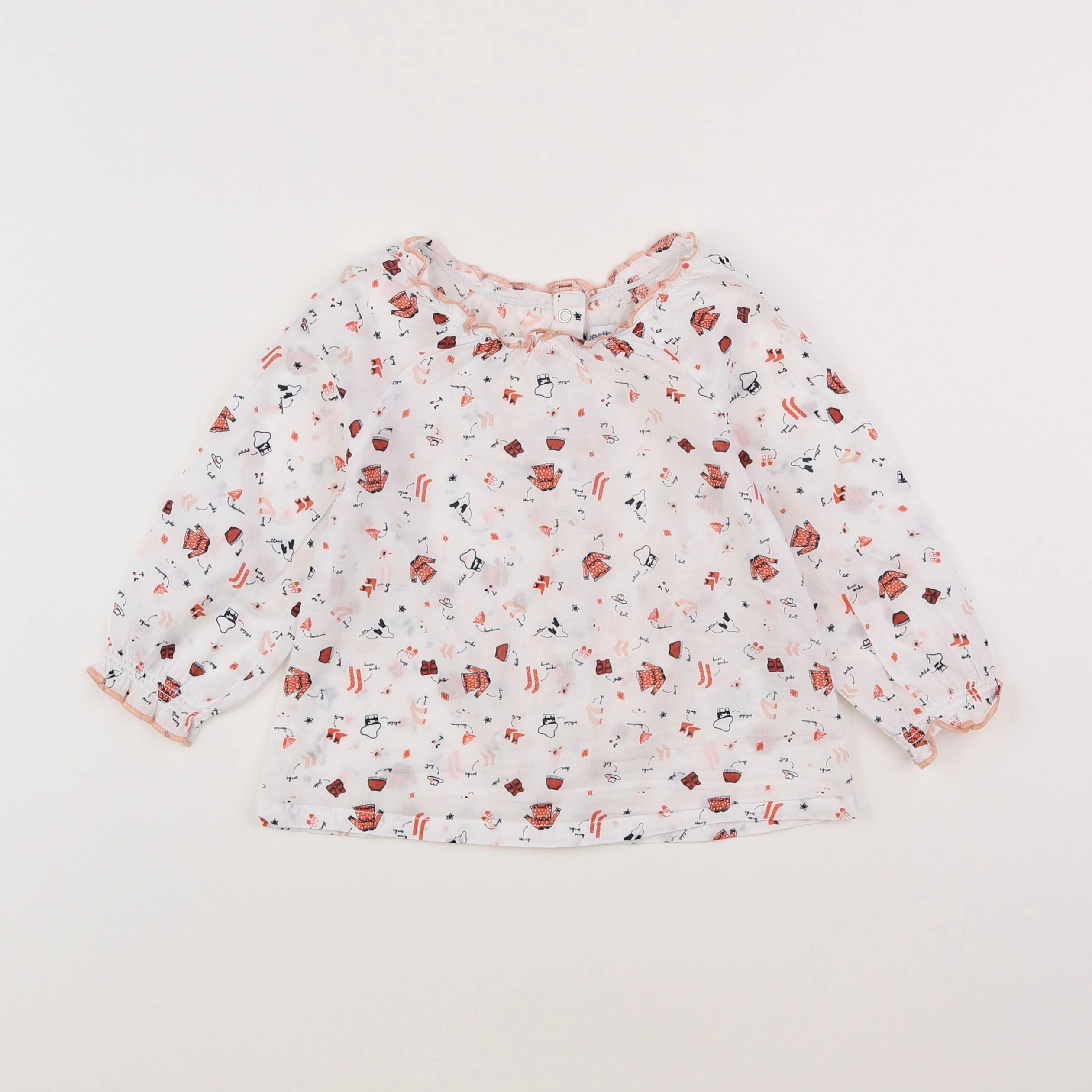 Vertbaudet - blouse blanc - 2 ans