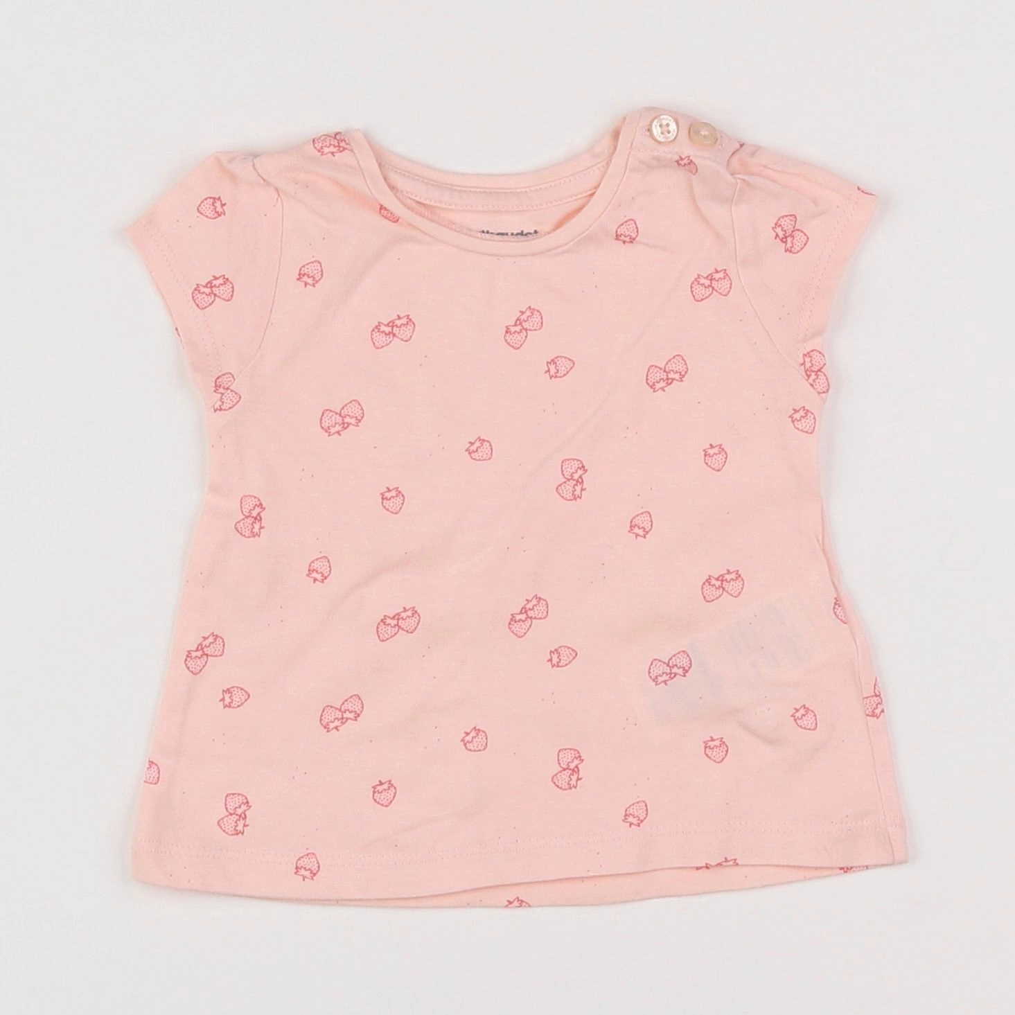 Vertbaudet - tee-shirt rose - 3 mois