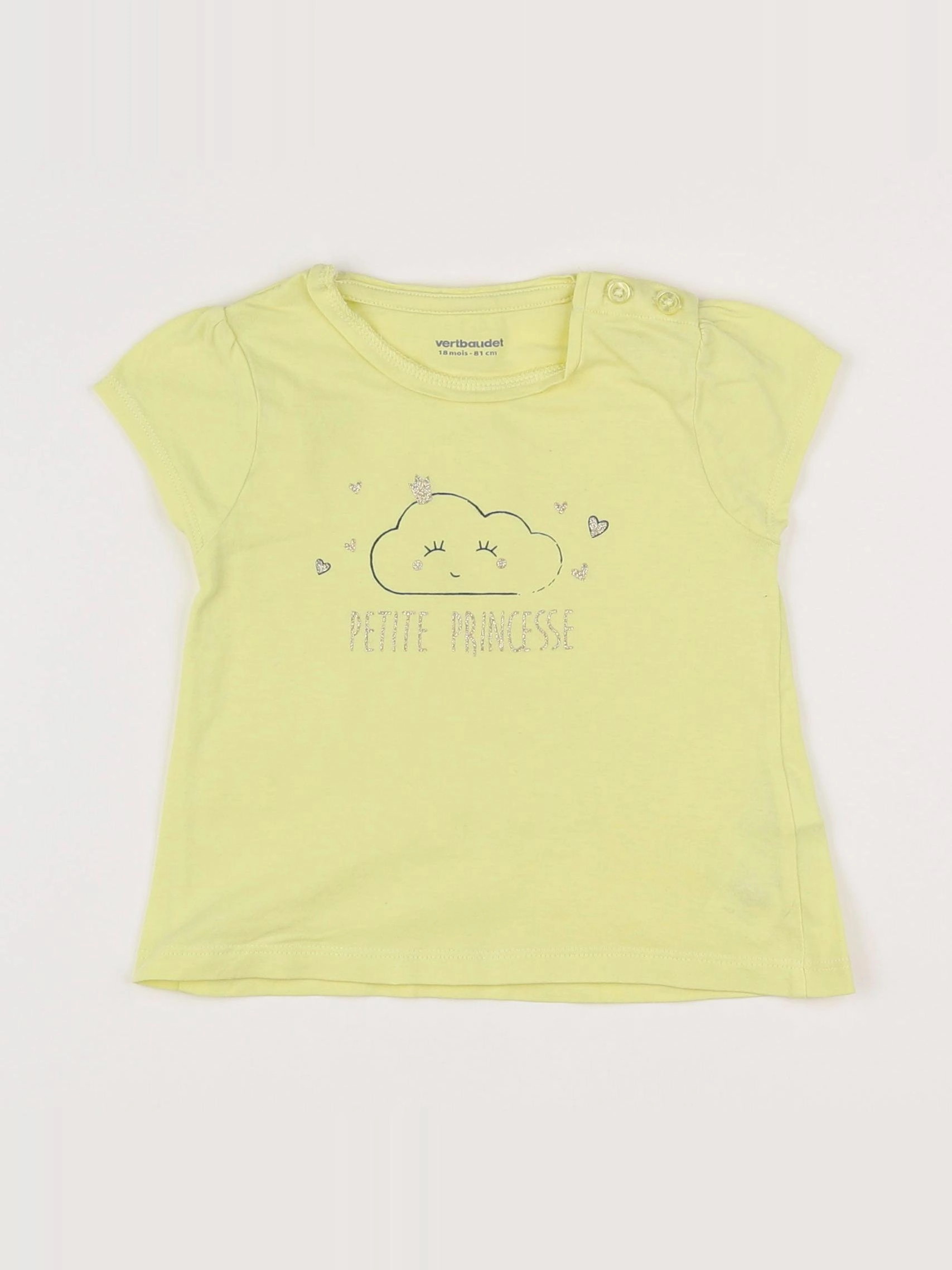 Vertbaudet - tee-shirt vert - 18 mois