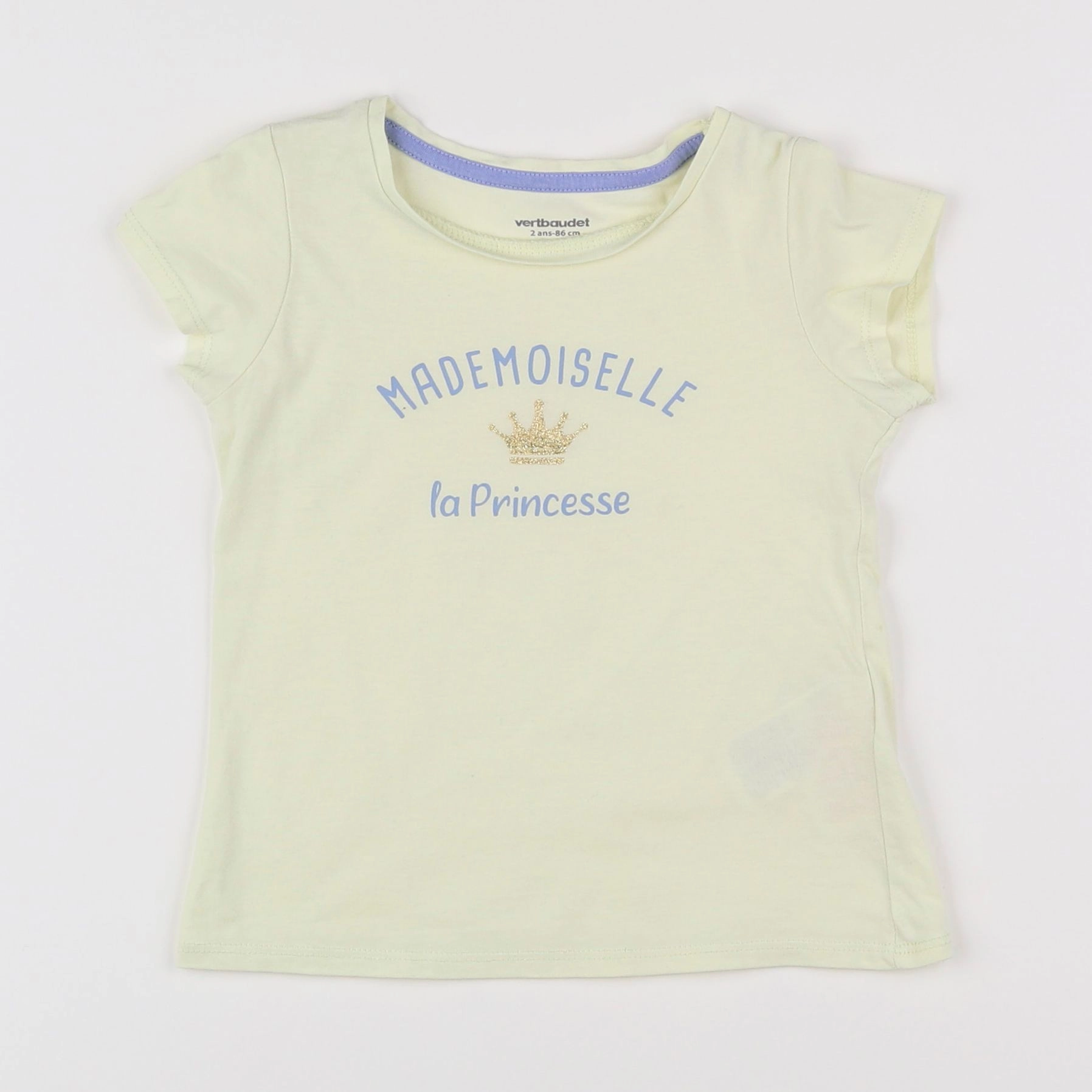 Vertbaudet - tee-shirt vert - 2 ans
