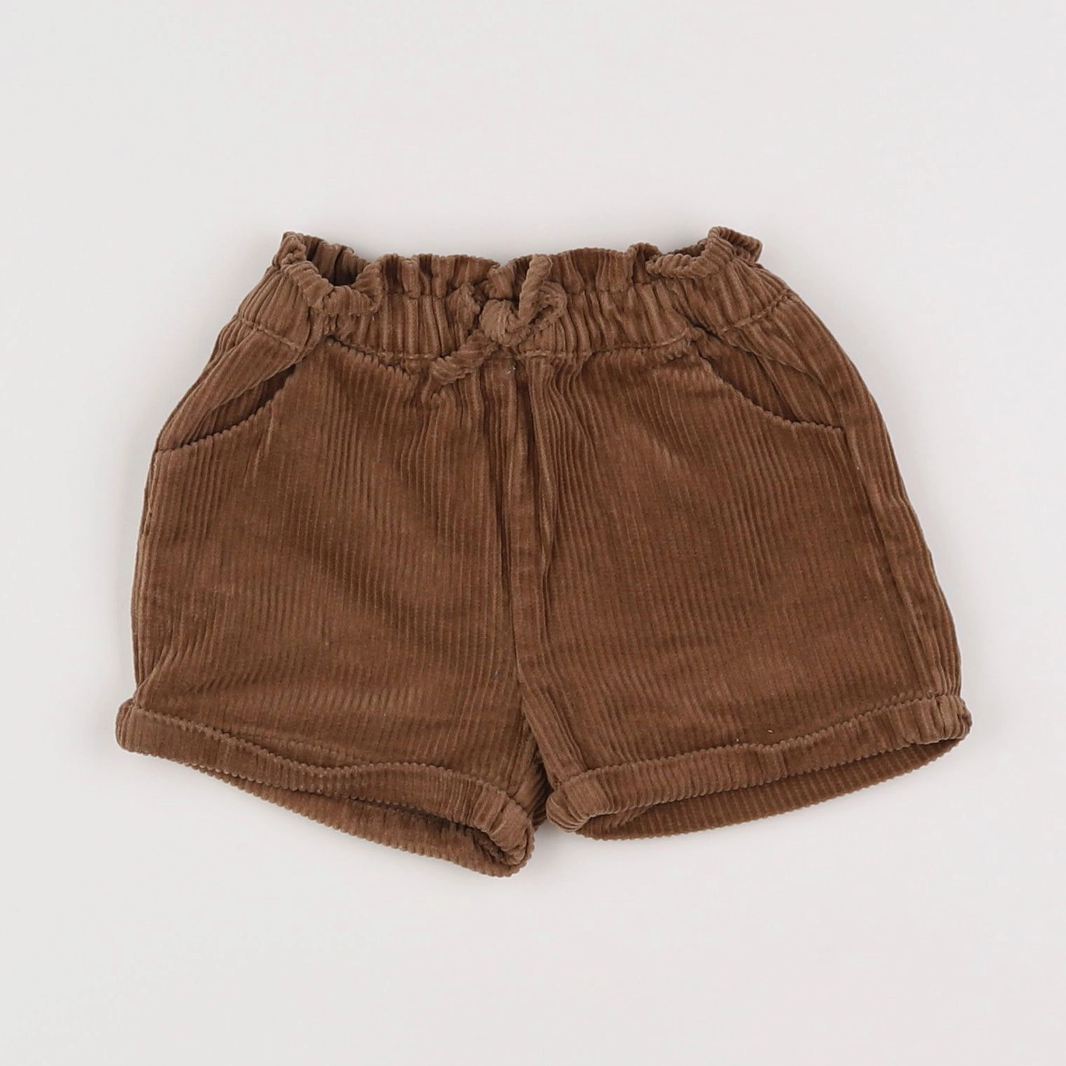 Vertbaudet - short marron - 9 mois