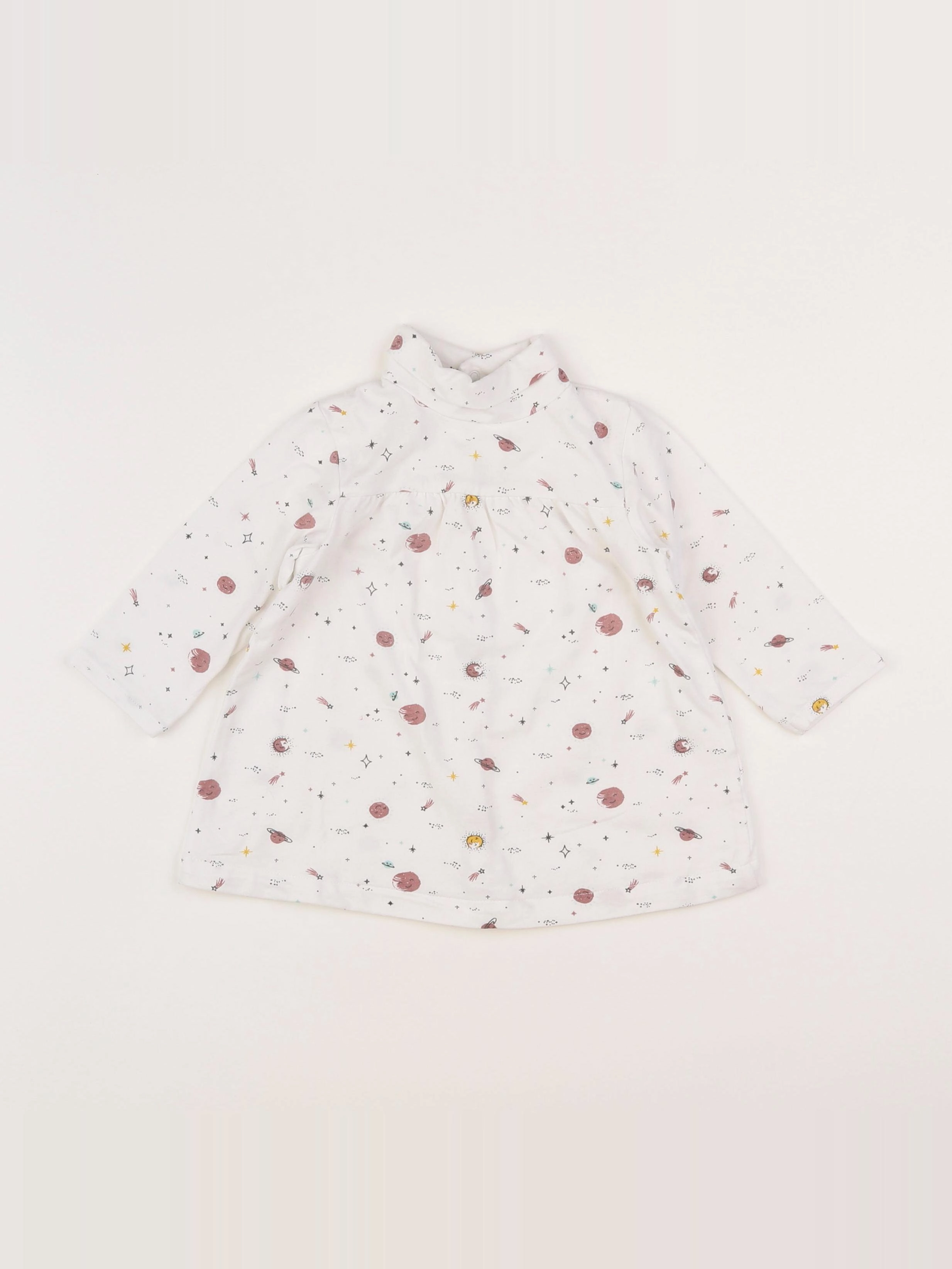 Vertbaudet - robe blanc - 9 mois