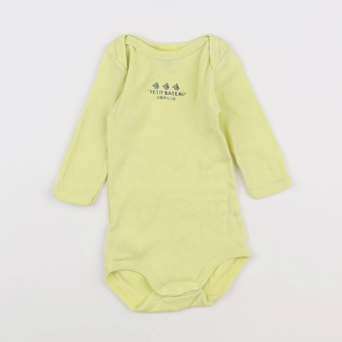 Petit Bateau - body jaune - 3 mois
