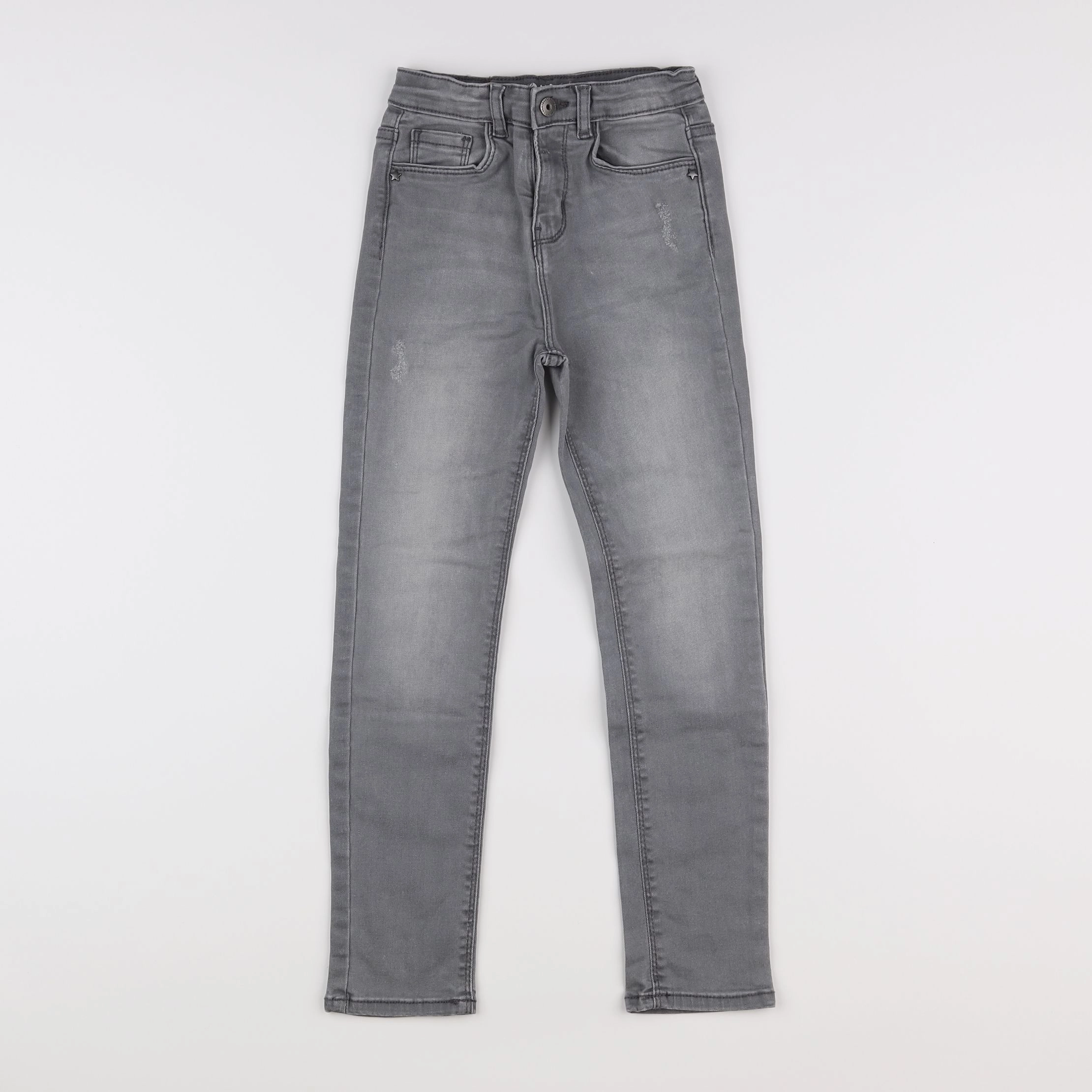Vertbaudet - jean gris - 8 ans