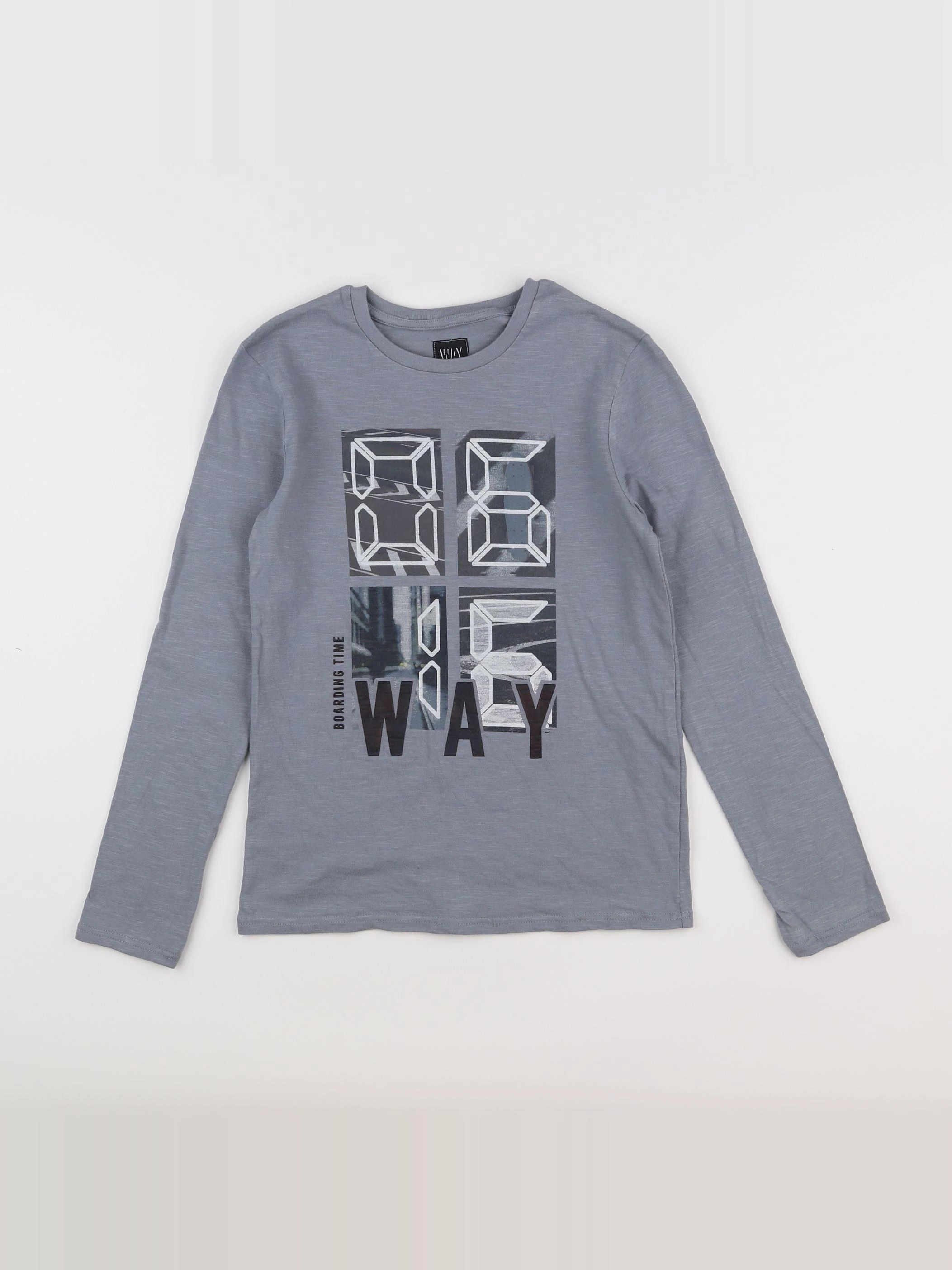 IKKS - tee-shirt bleu - 10 ans