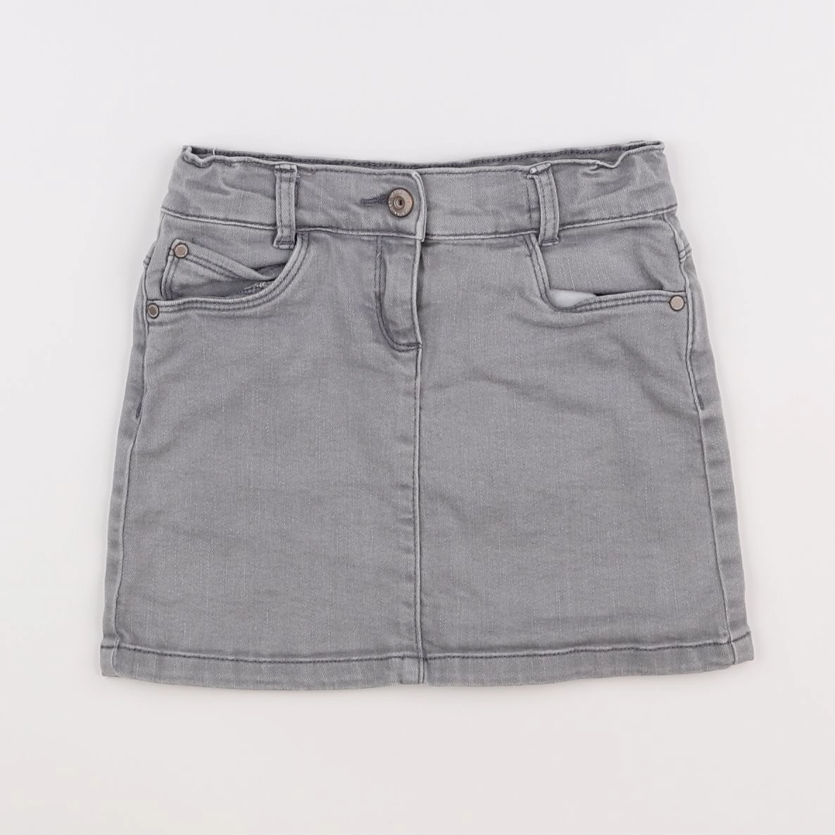 Vertbaudet - jupe gris - 8 ans