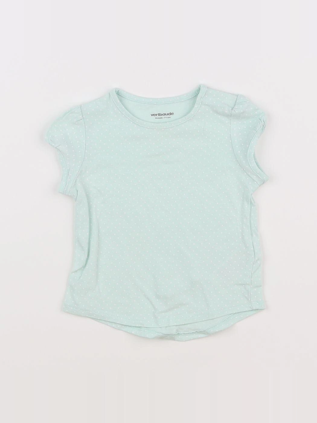 Vertbaudet - tee-shirt bleu - 9 mois