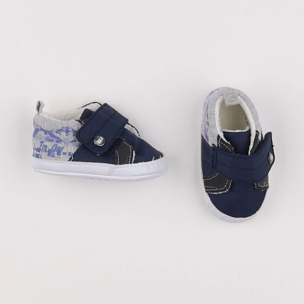 IKKS - chaussons bleu, gris - pointure 16/17