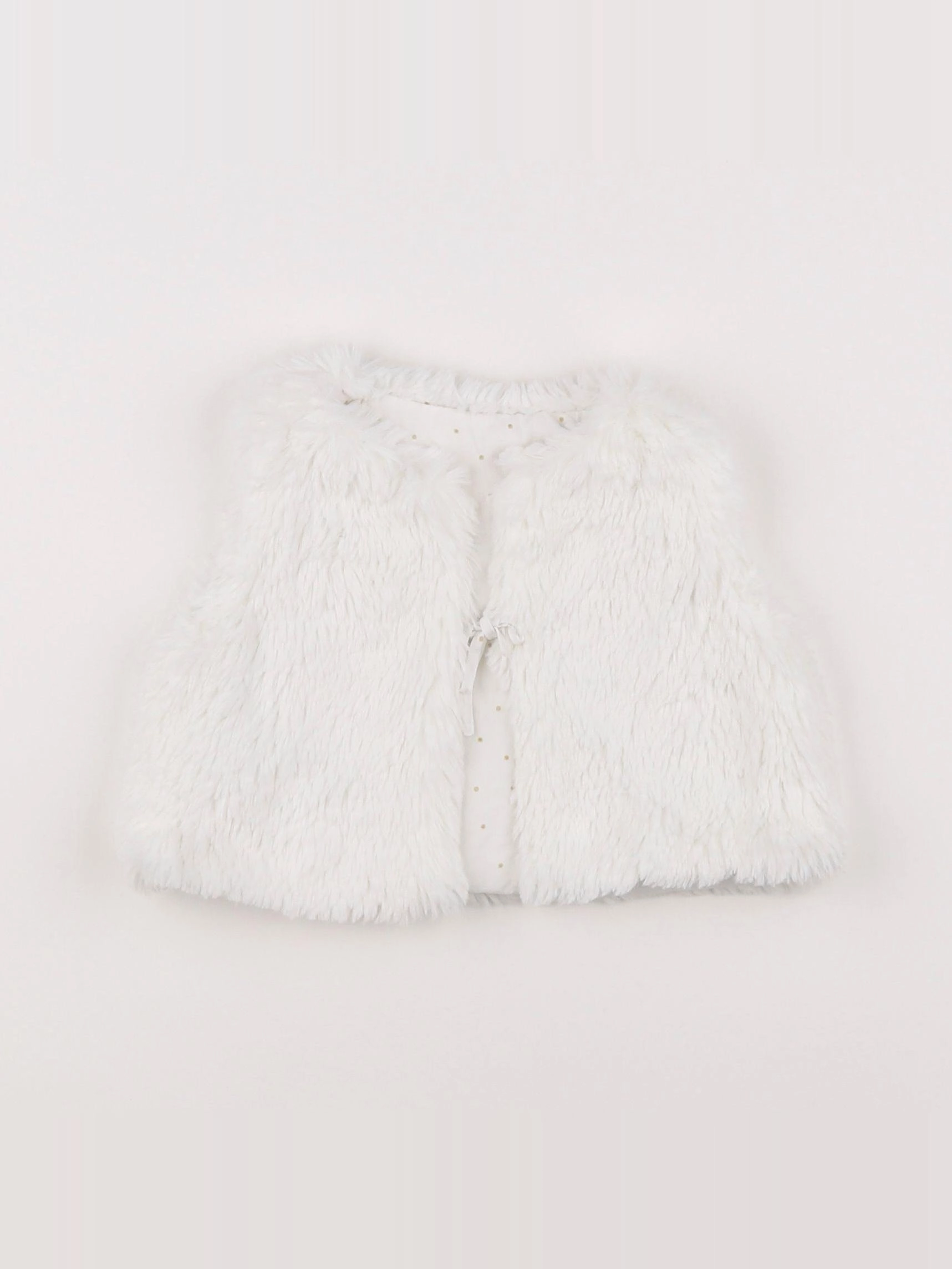 Jacadi - gilet réversible blanc - 6 mois