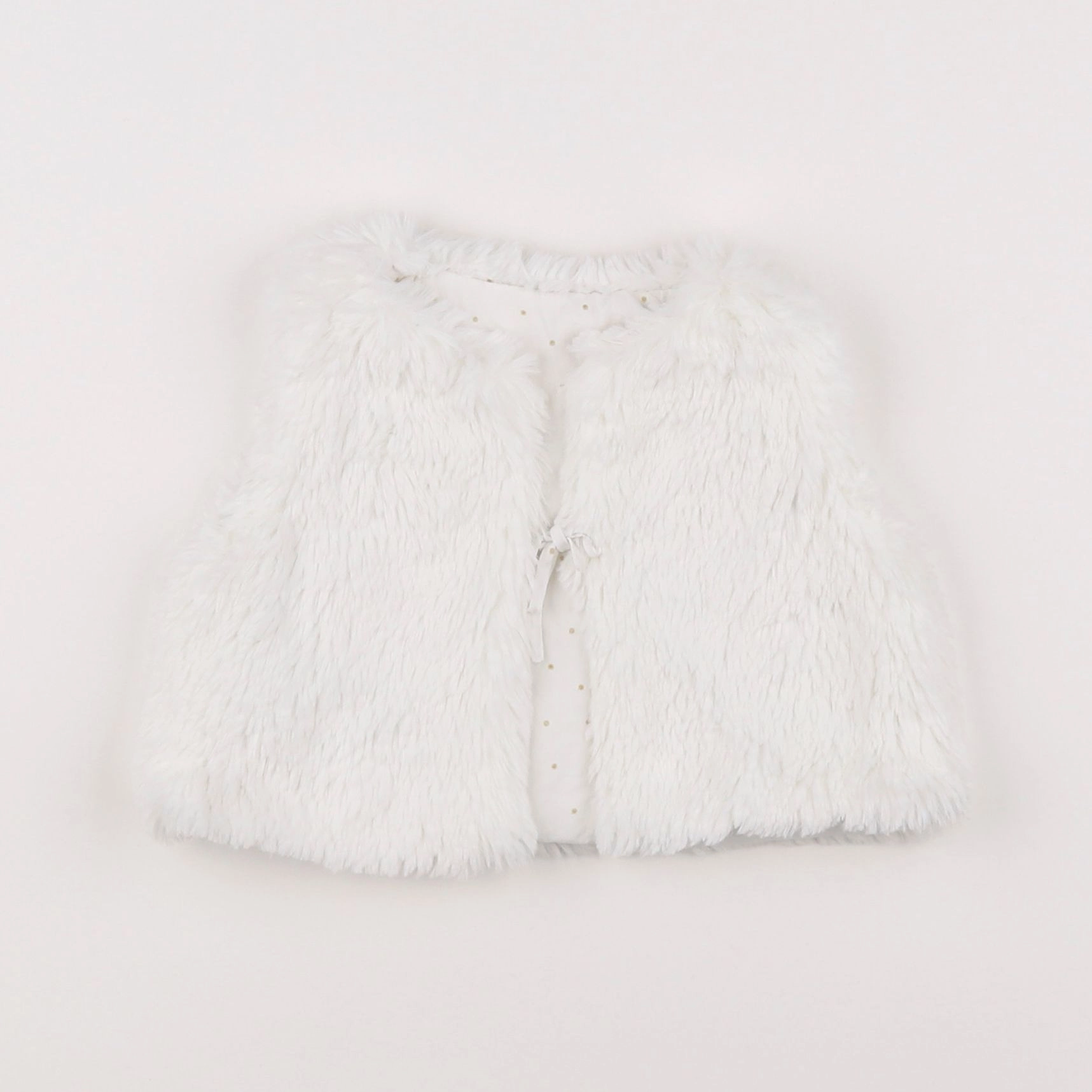 Jacadi - gilet réversible blanc - 6 mois