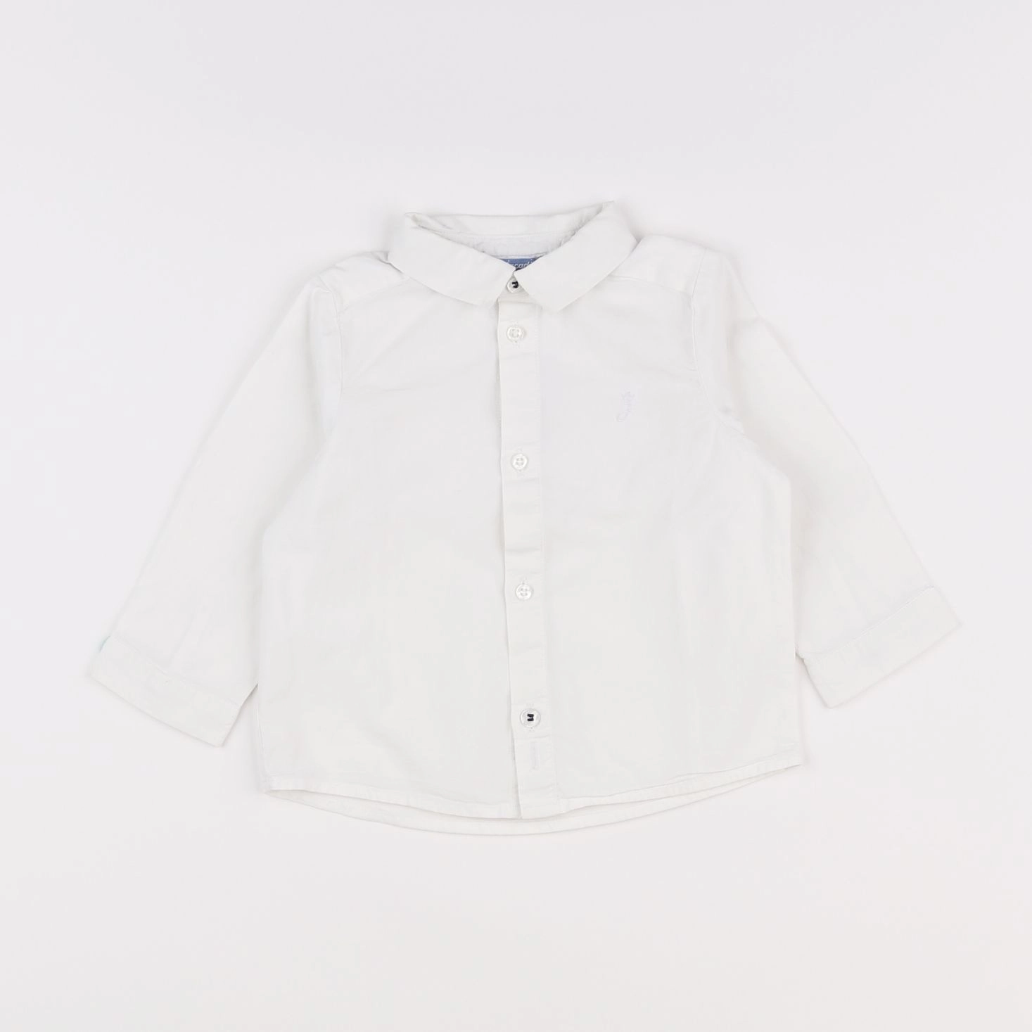 Jacadi - chemise blanc - 12 mois