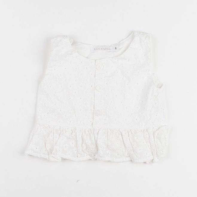 Kids of April  - blouse blanc - 6/12 mois