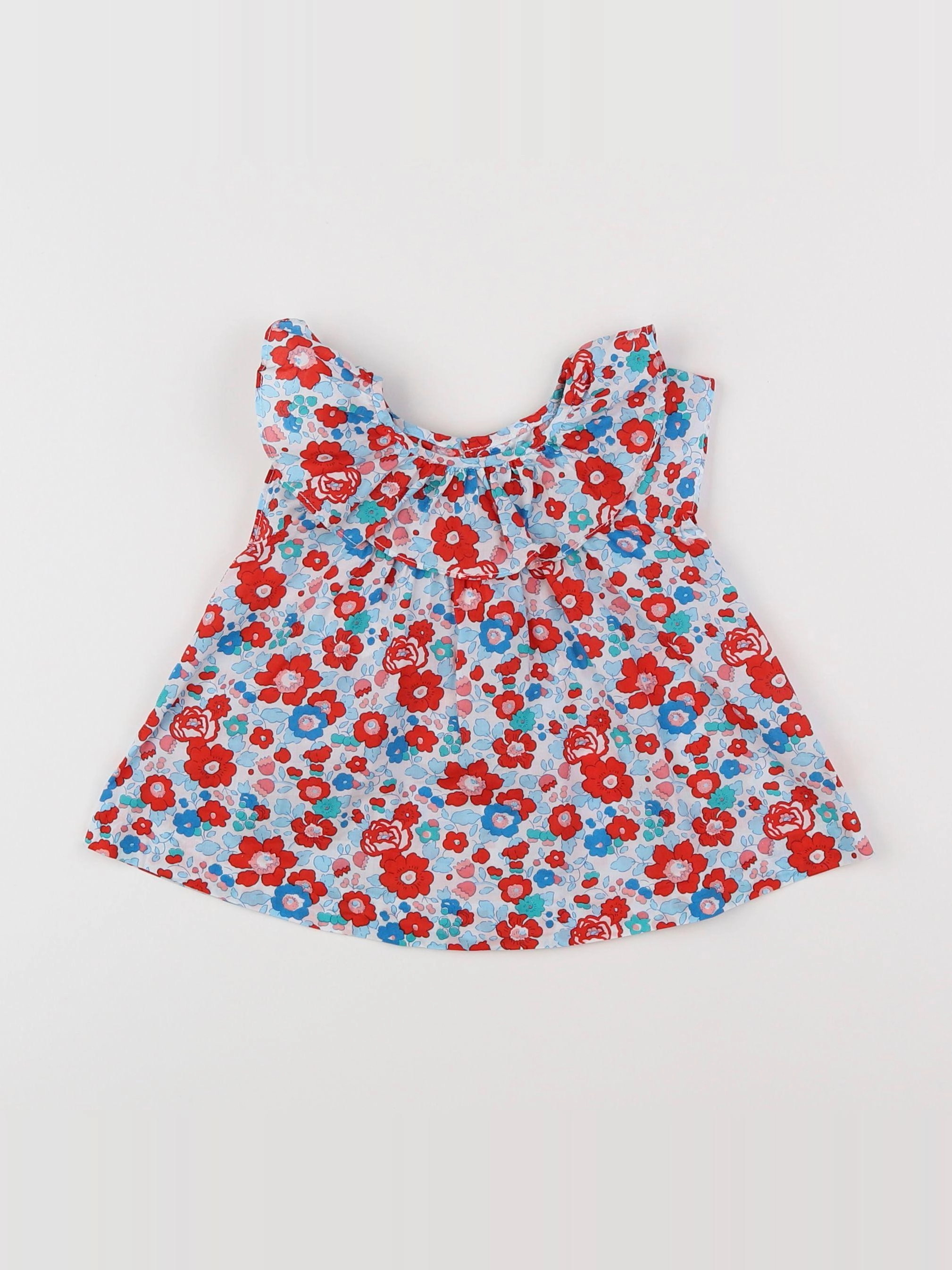 Jacadi - blouse liberty multicolore - 12 mois