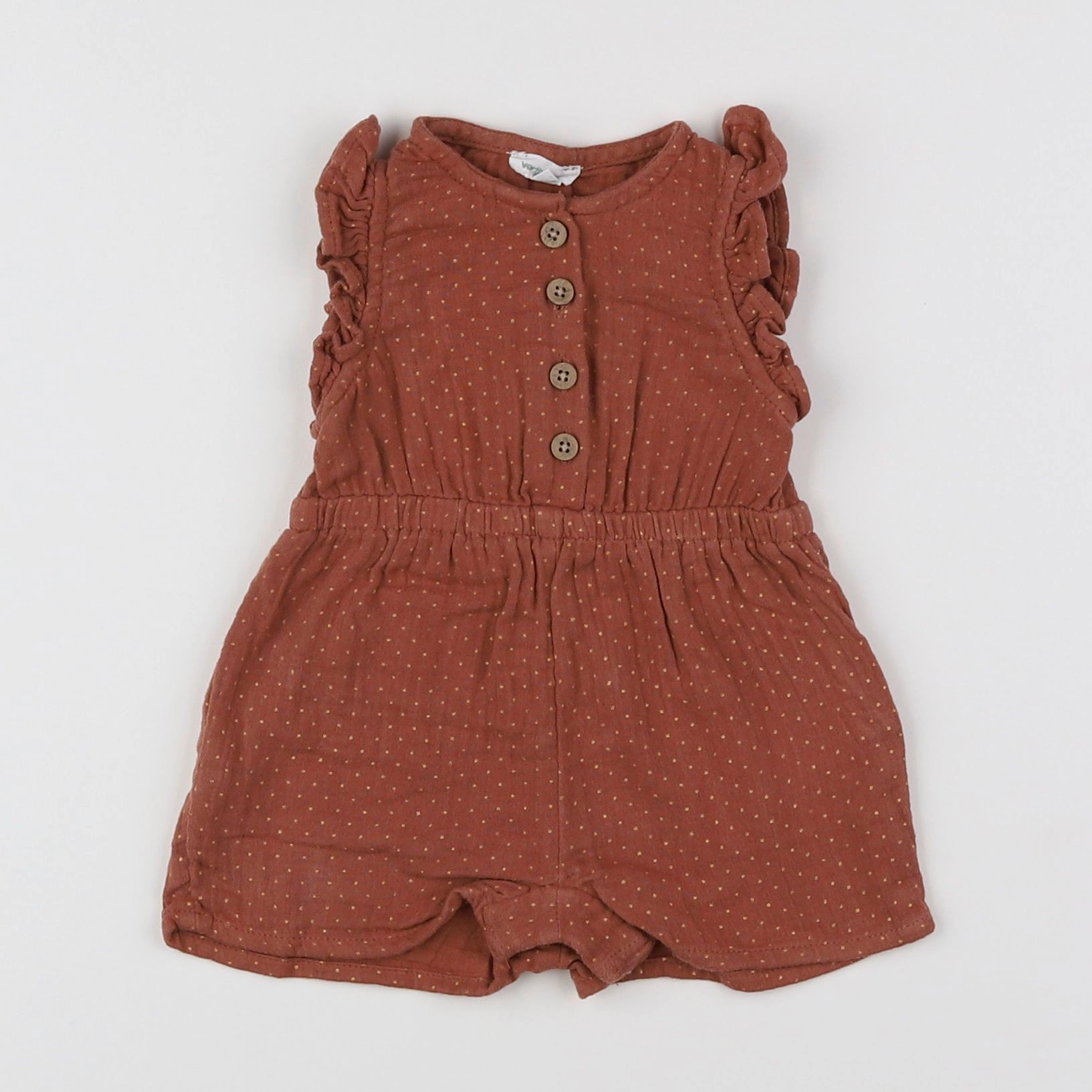 Vertbaudet - combinaison marron - 3 mois
