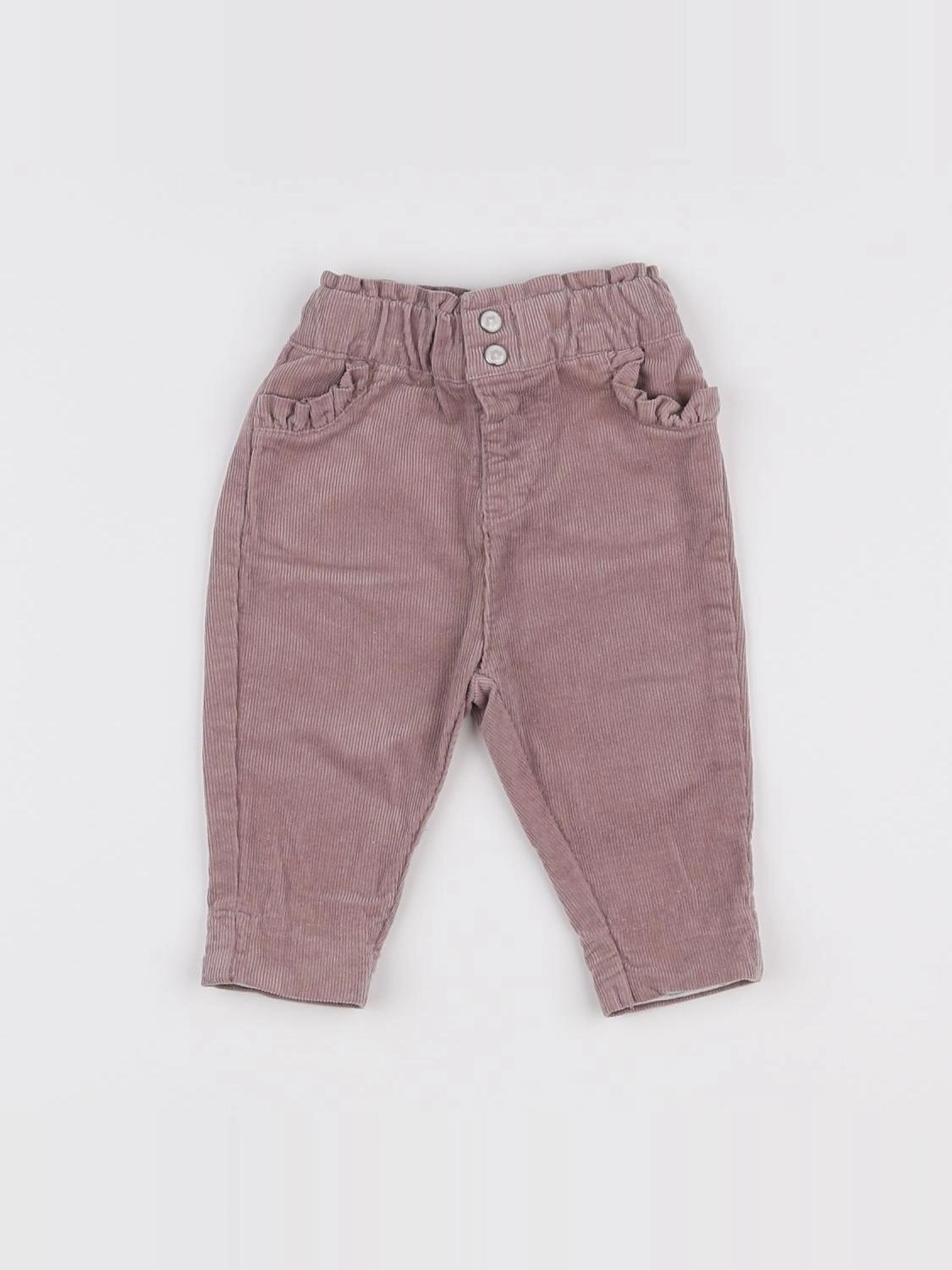 Vertbaudet - pantalon beige - 1 mois