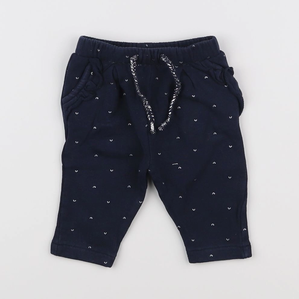 Vertbaudet - jogging bleu, argent - 3 mois