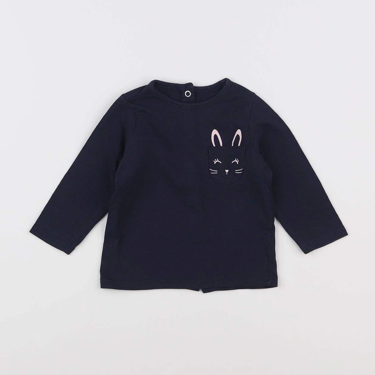 Vertbaudet - tee-shirt bleu - 3 mois