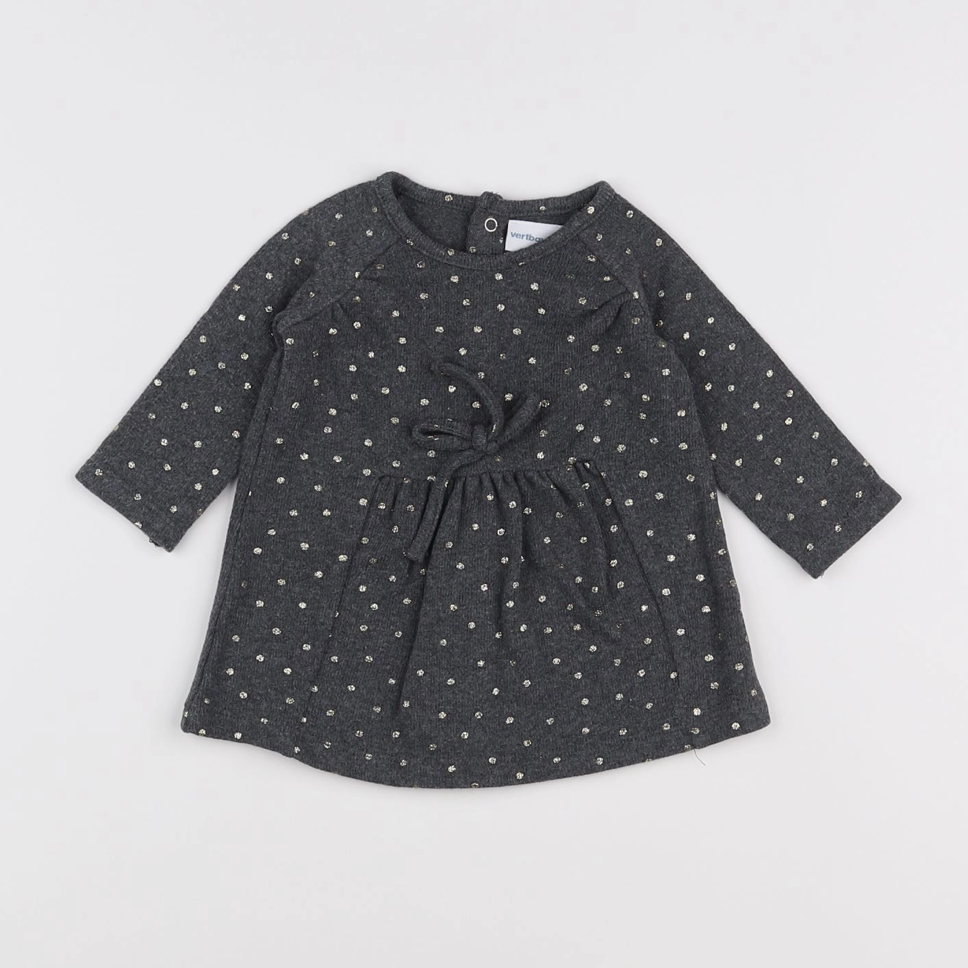 Vertbaudet - robe gris - 3 mois