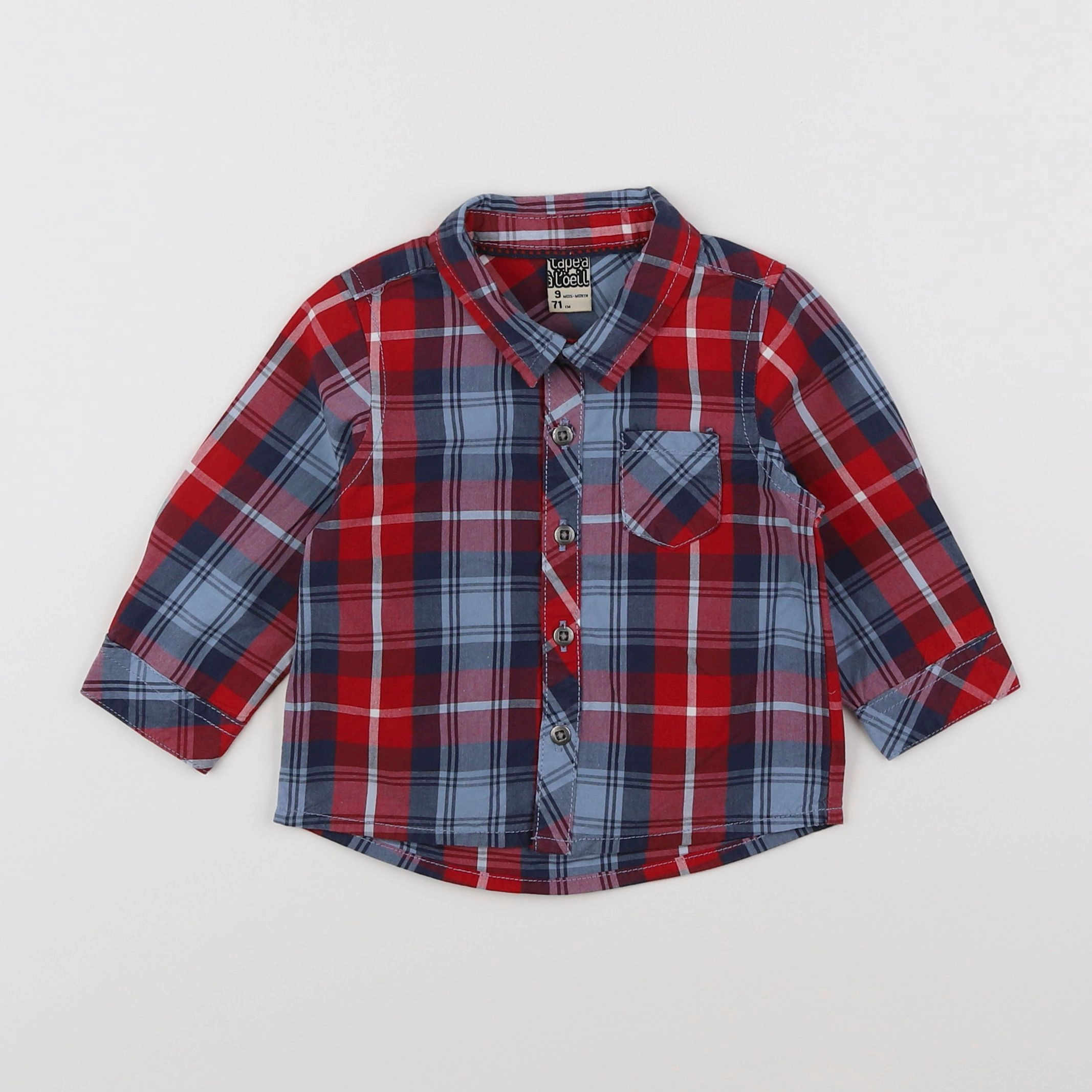Tape à l'oeil - chemise multicolore - 9 mois