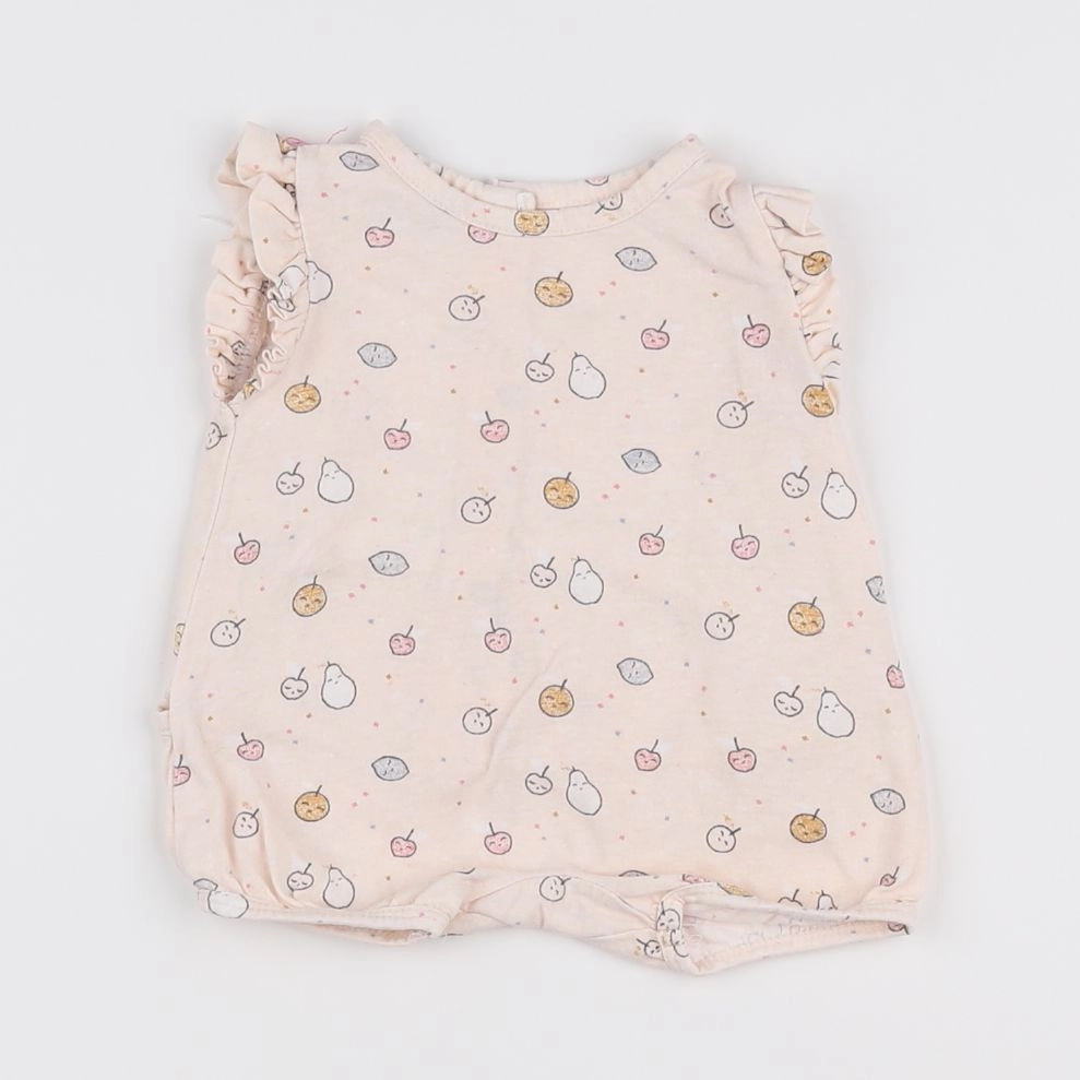 Vertbaudet - pyjama coton rose - 1 mois