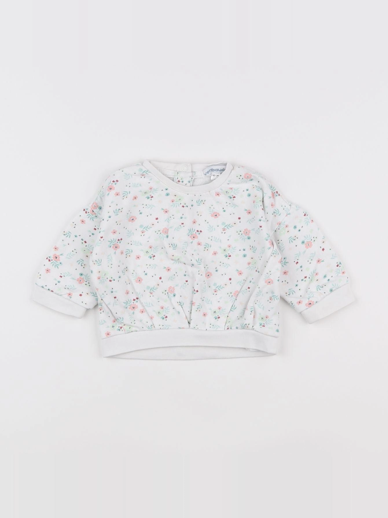 Vertbaudet - sweat multicolore - 3 mois
