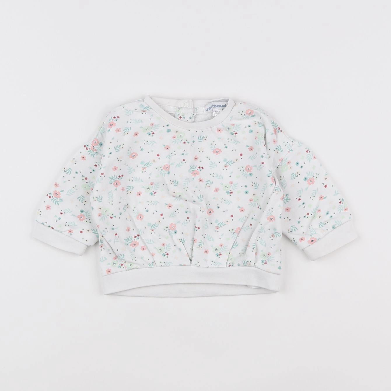 Vertbaudet - sweat multicolore - 3 mois