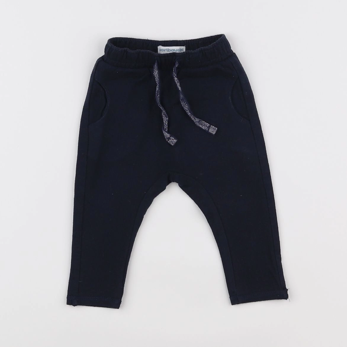 Vertbaudet - jogging bleu, argent - 3 mois