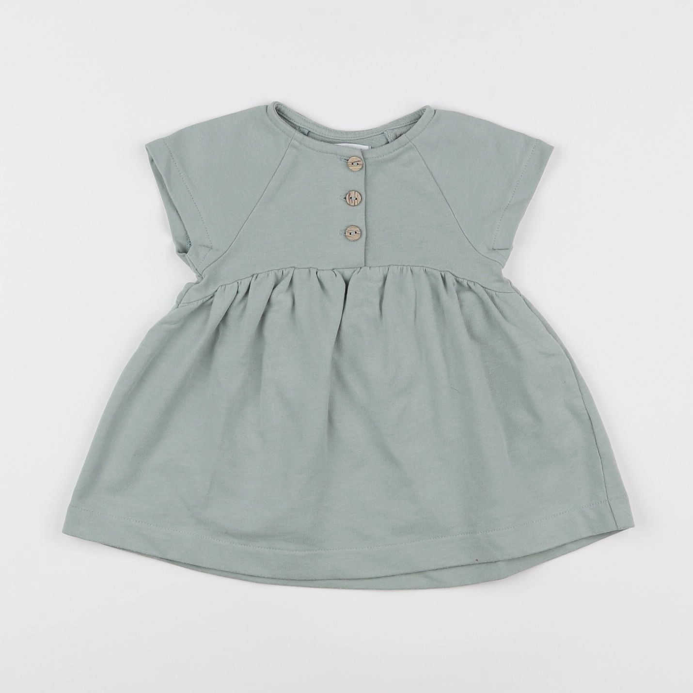 Vertbaudet - robe vert - 9 mois
