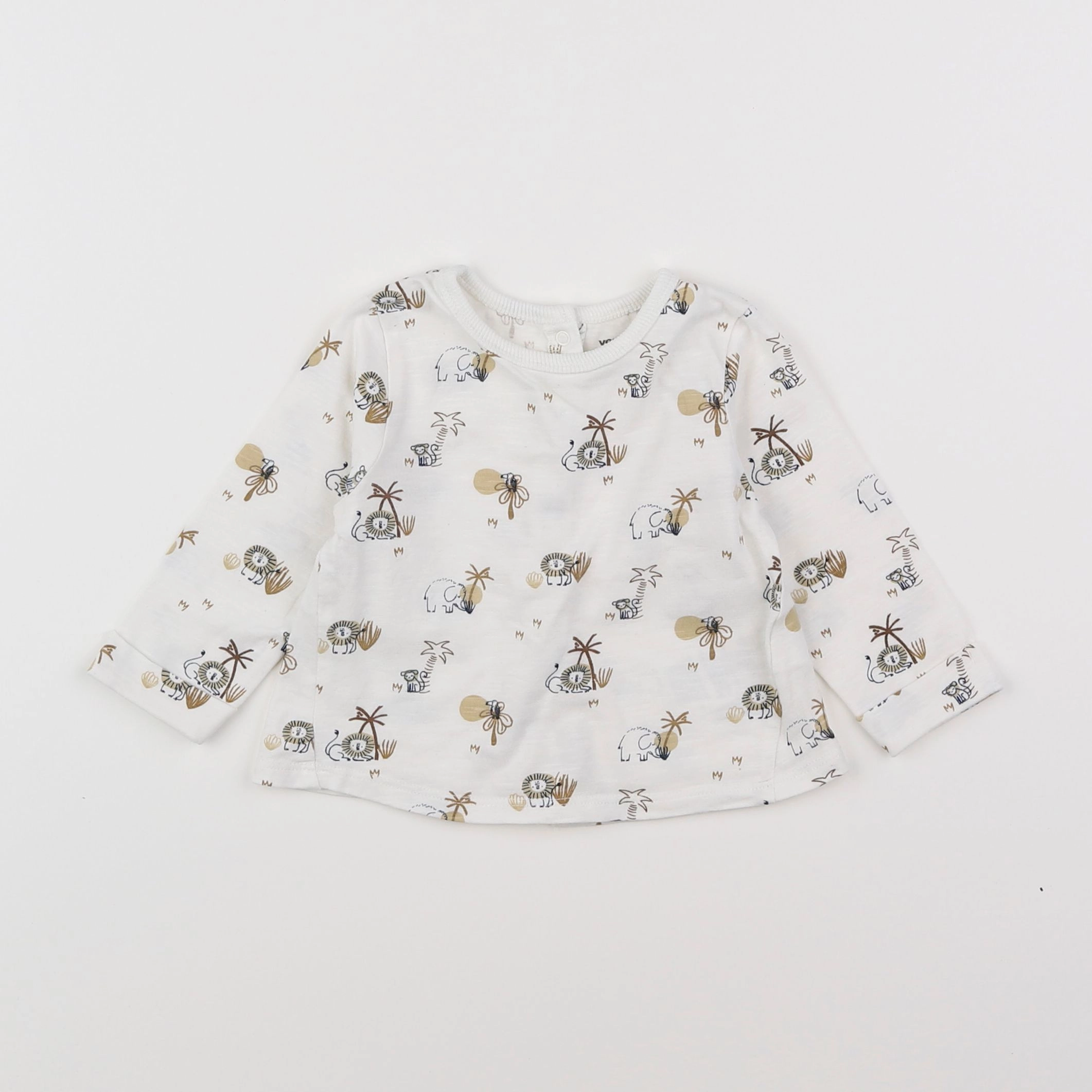 Vertbaudet - tee-shirt multicolore - 6 mois