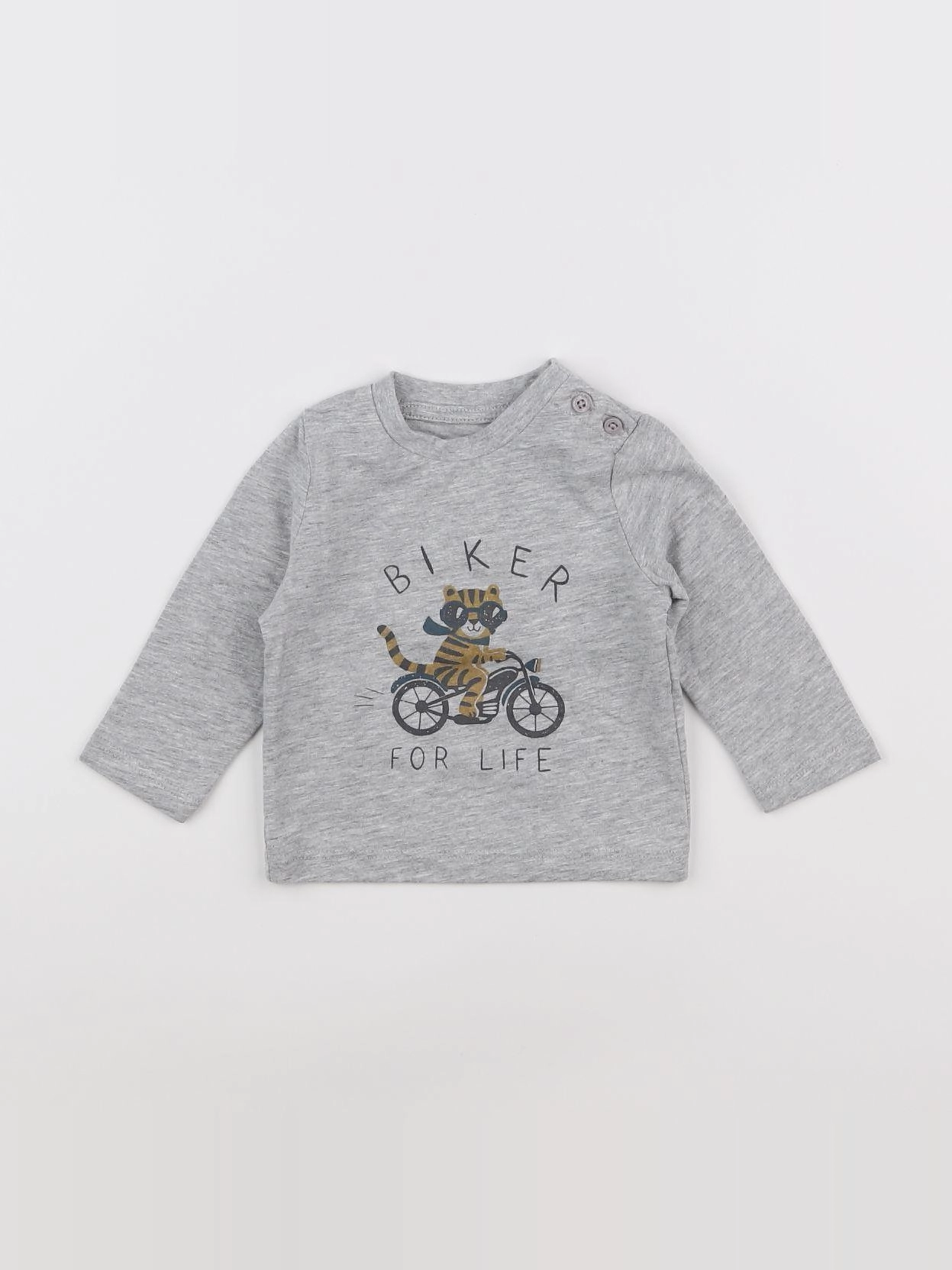 Vertbaudet - tee-shirt gris - 3 mois