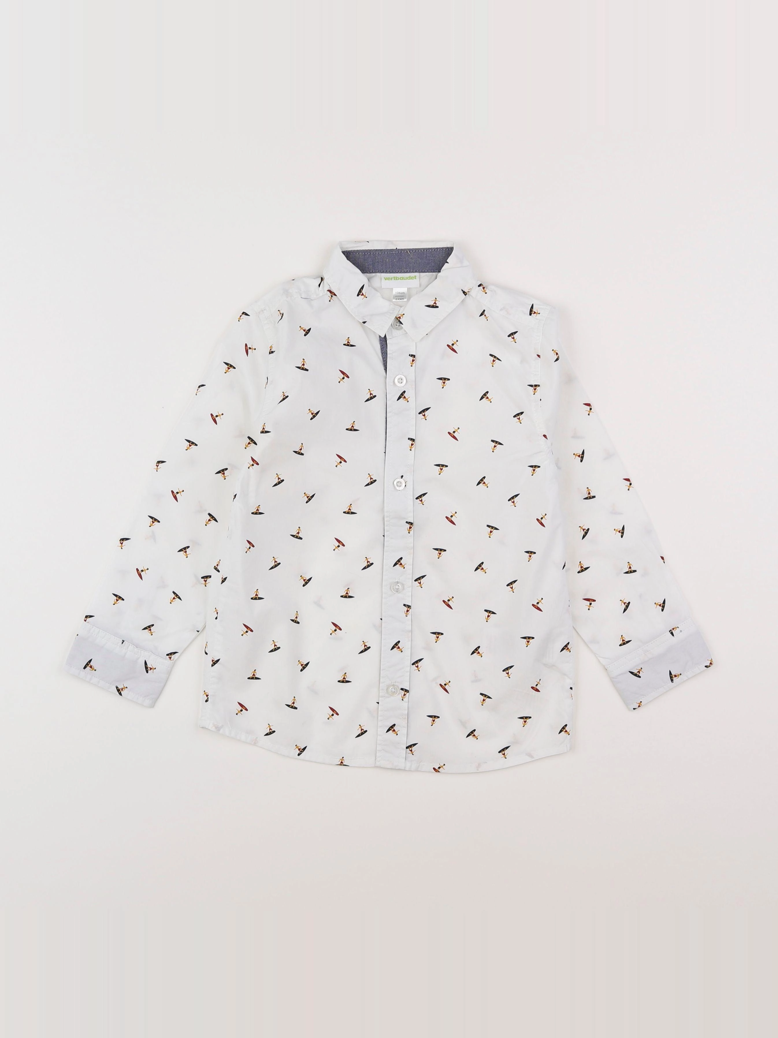 Vertbaudet - chemise blanc - 4 ans