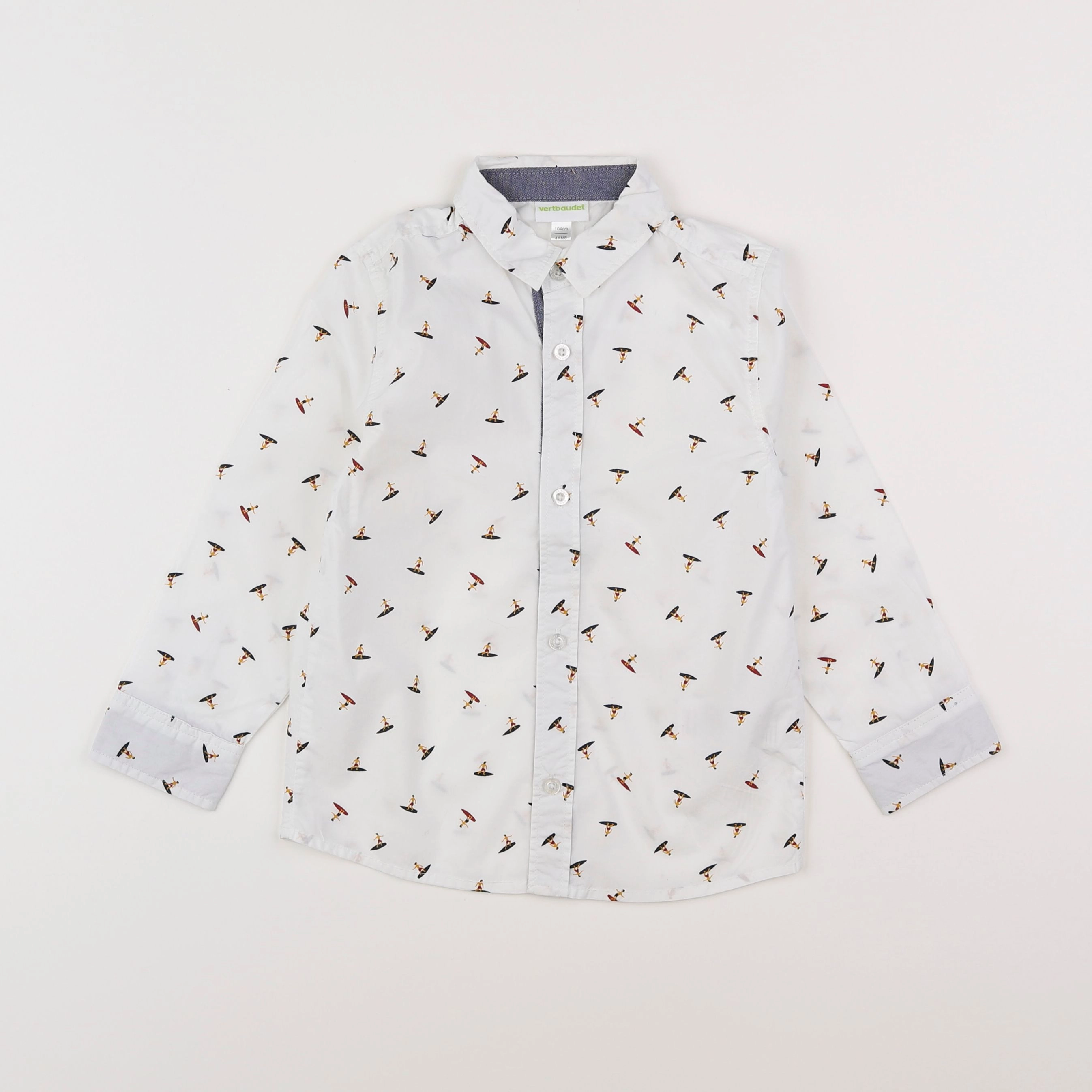Vertbaudet - chemise blanc - 4 ans