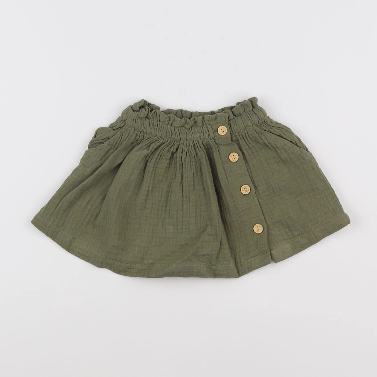 Vertbaudet - jupe vert - 9 mois