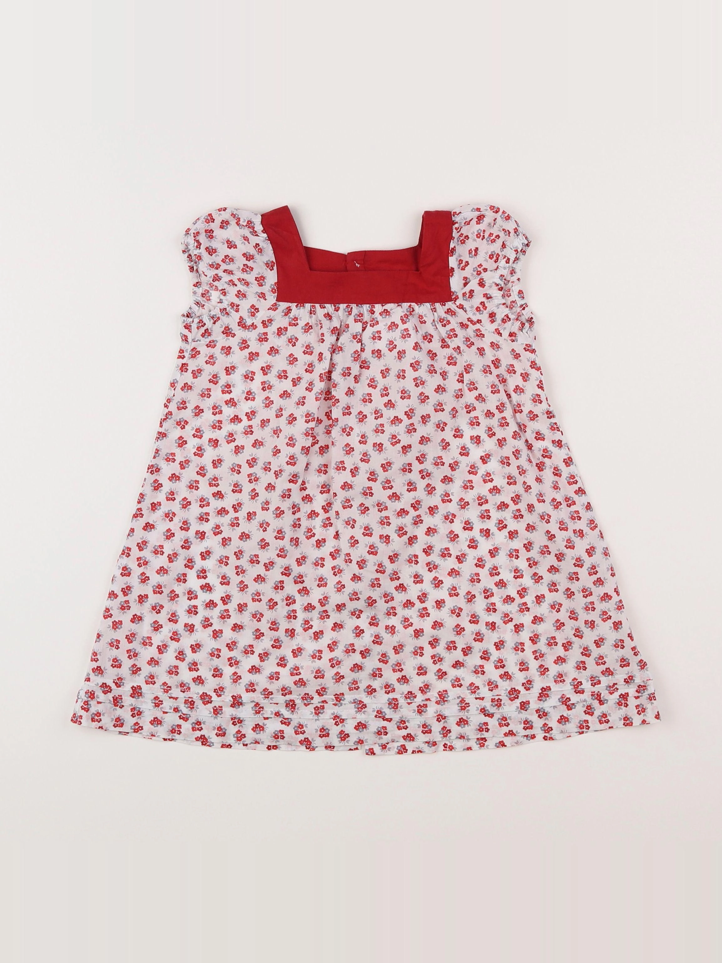 Jacadi - robe rouge - 12 mois