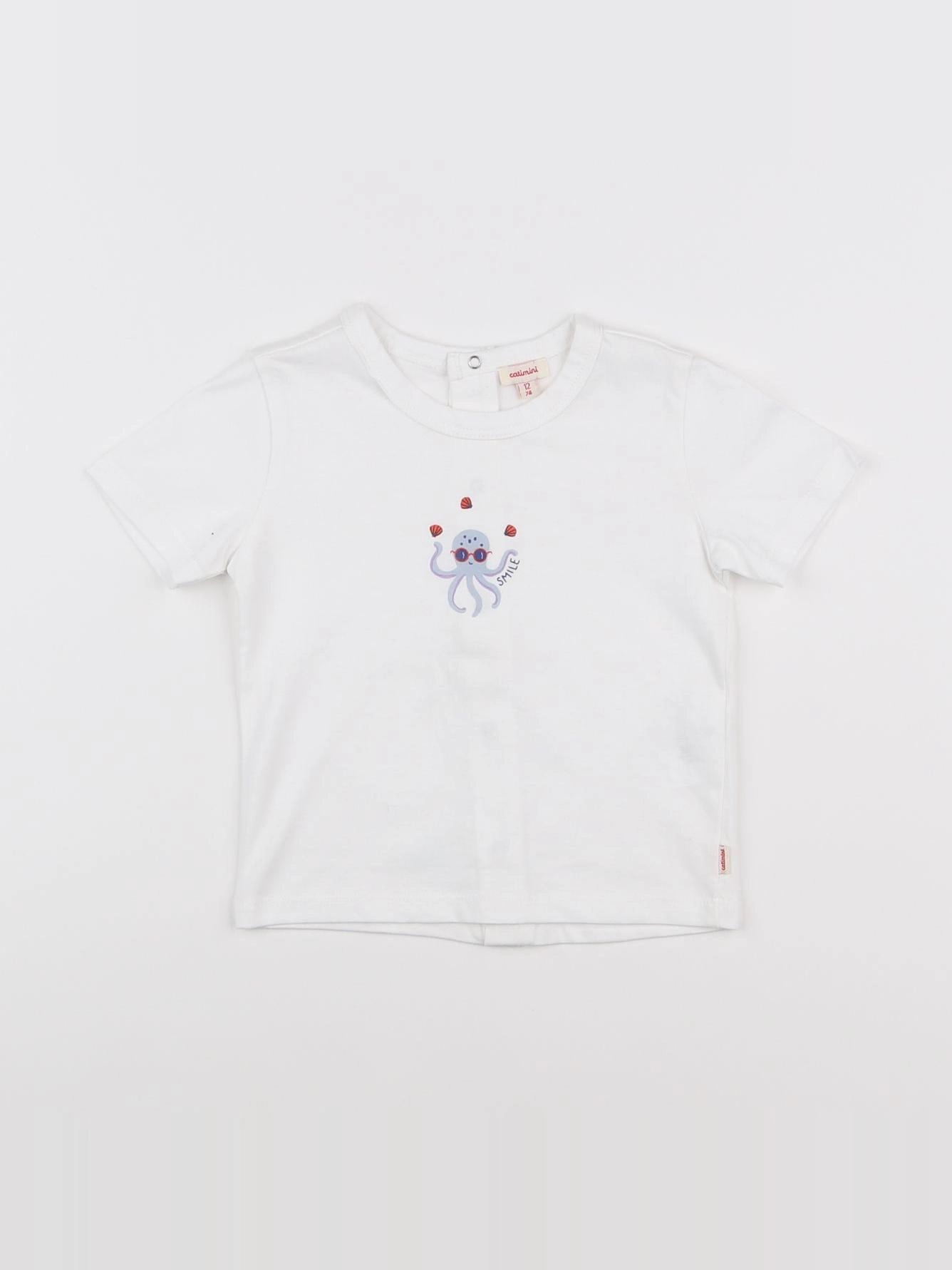 Catimini - tee-shirt blanc - 12 mois
