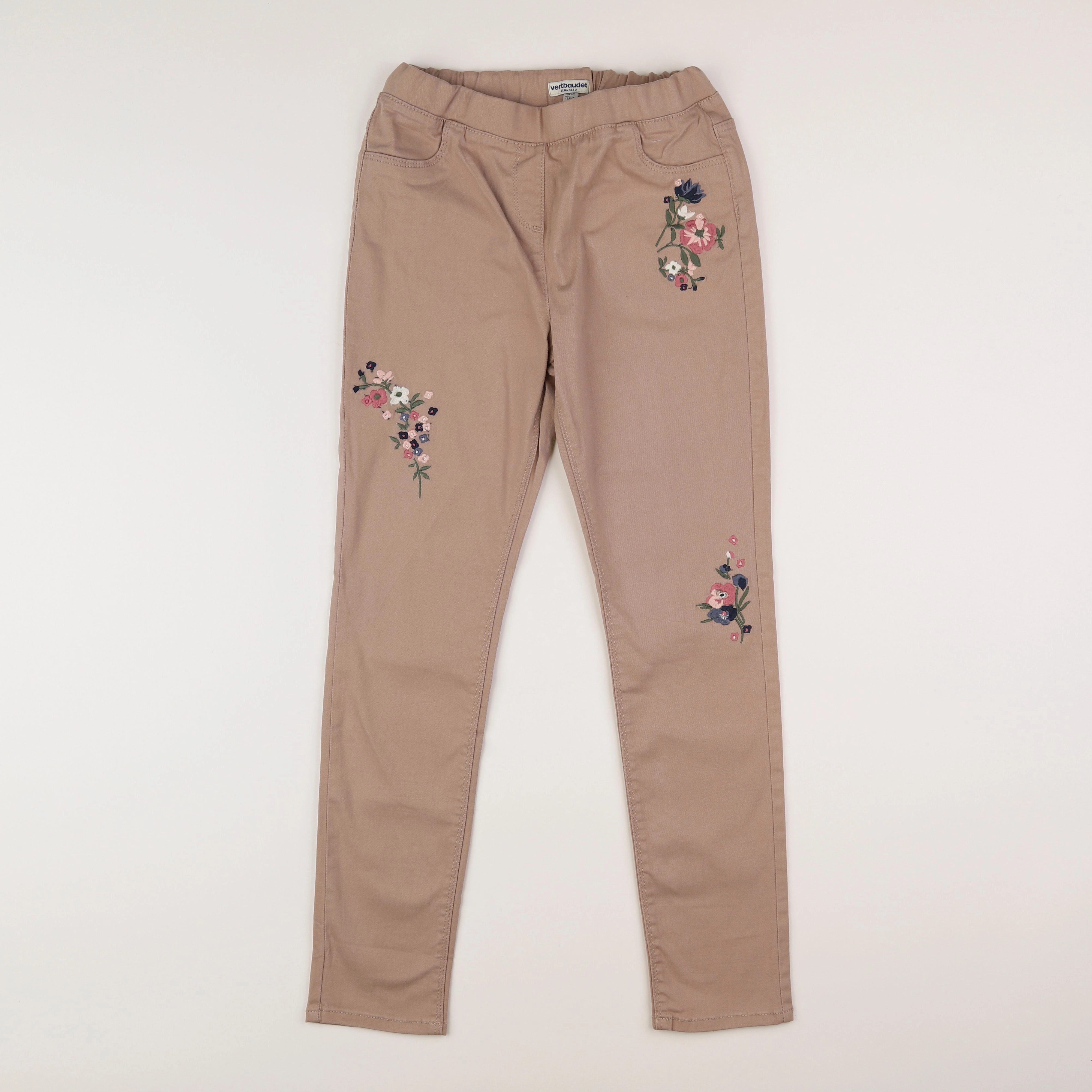 Vertbaudet - jegging beige - 12 ans