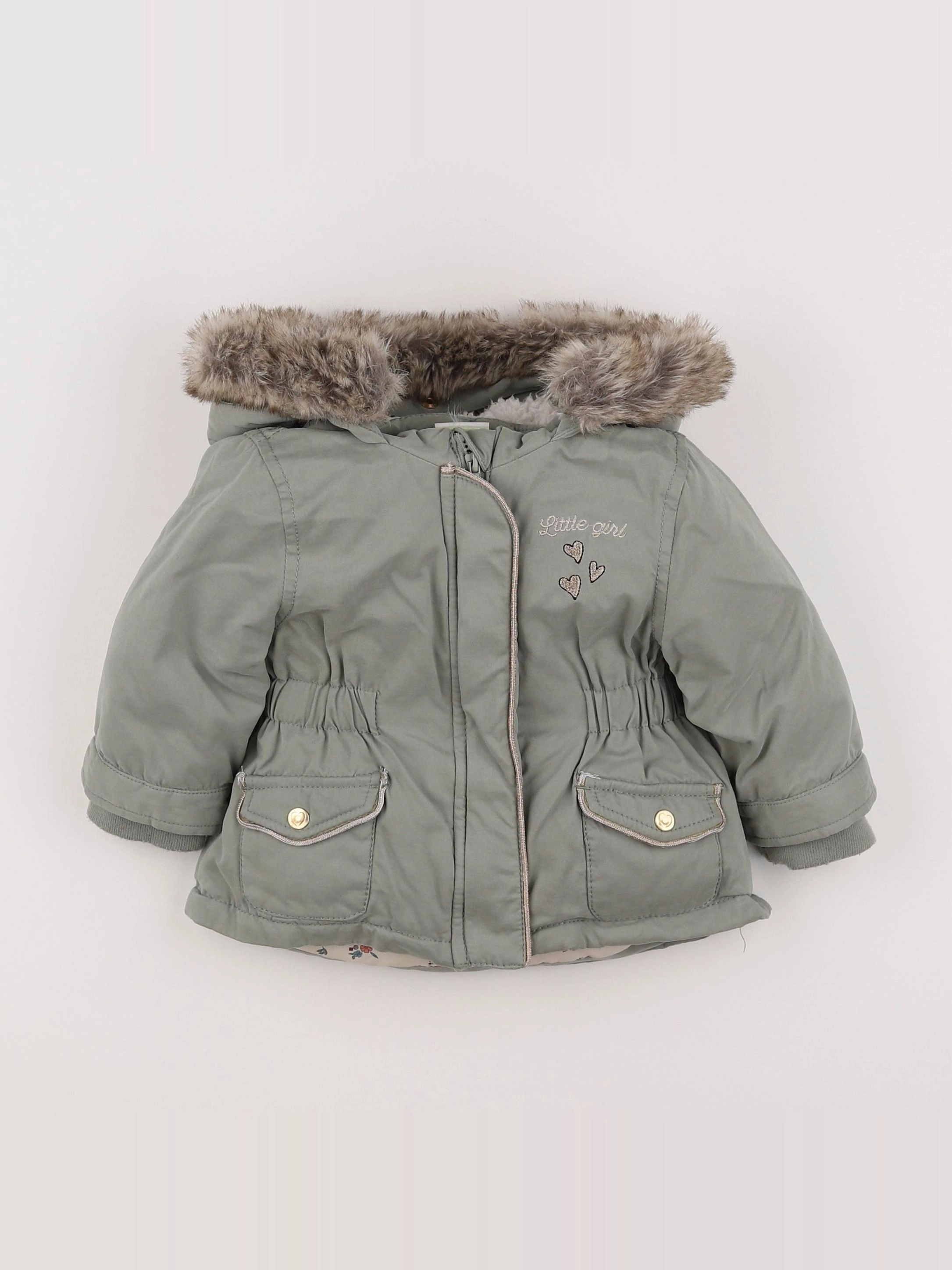Tape à l'oeil - manteau vert - 9 mois