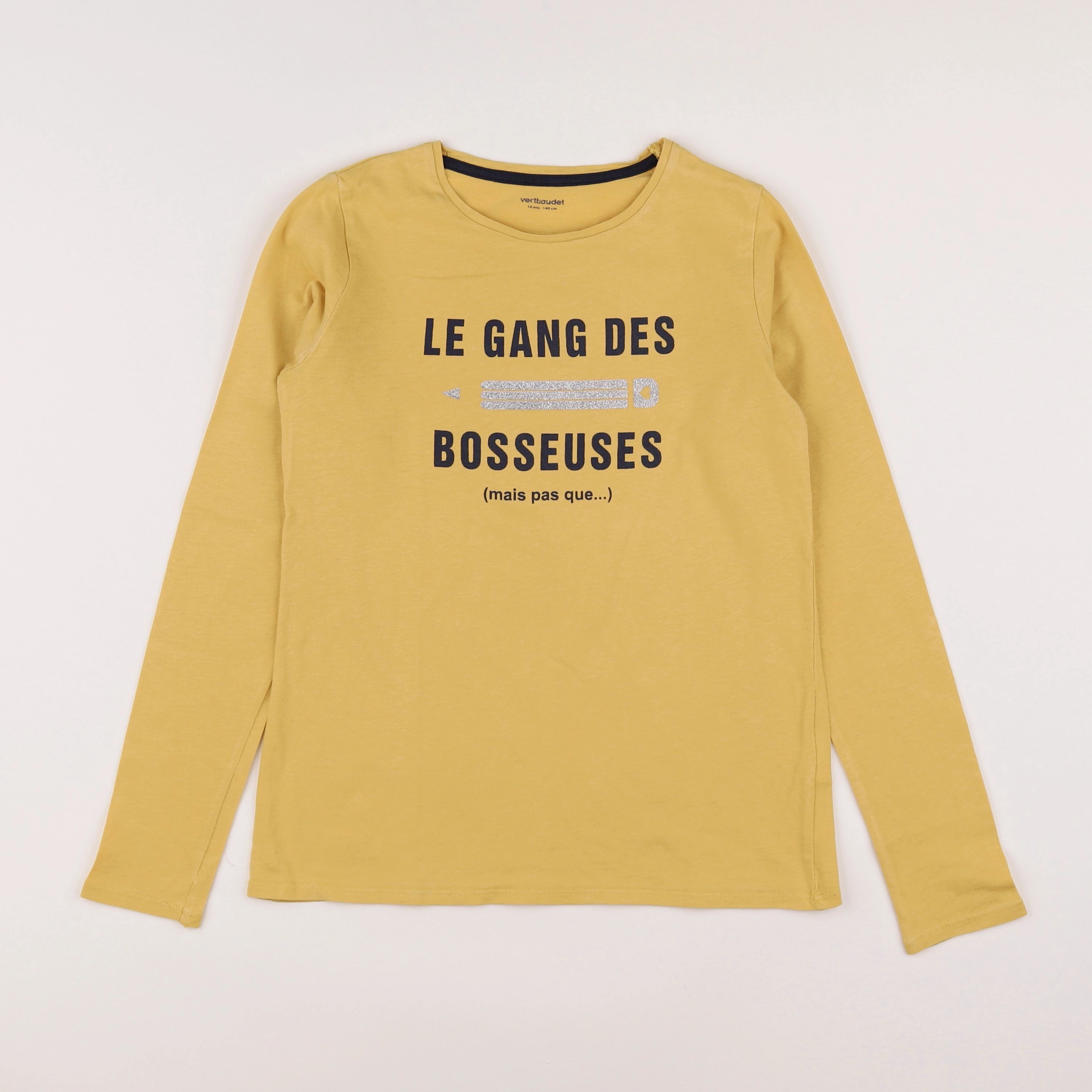 Vertbaudet - tee-shirt jaune - 10 ans
