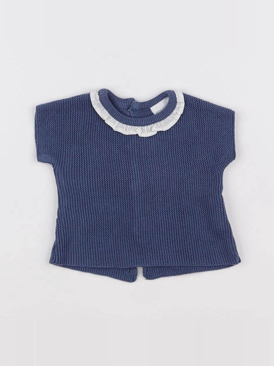 Neck & Neck - tee-shirt bleu - 6/12 mois