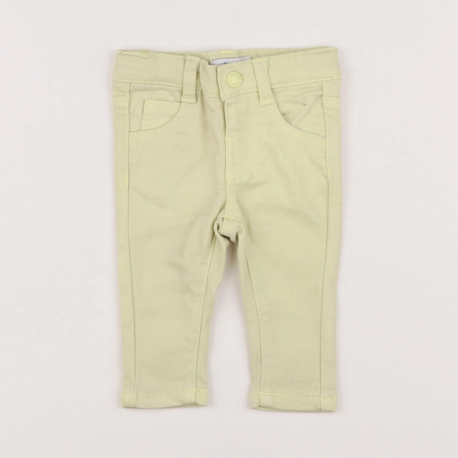 Vertbaudet - pantalon jaune - 3 mois