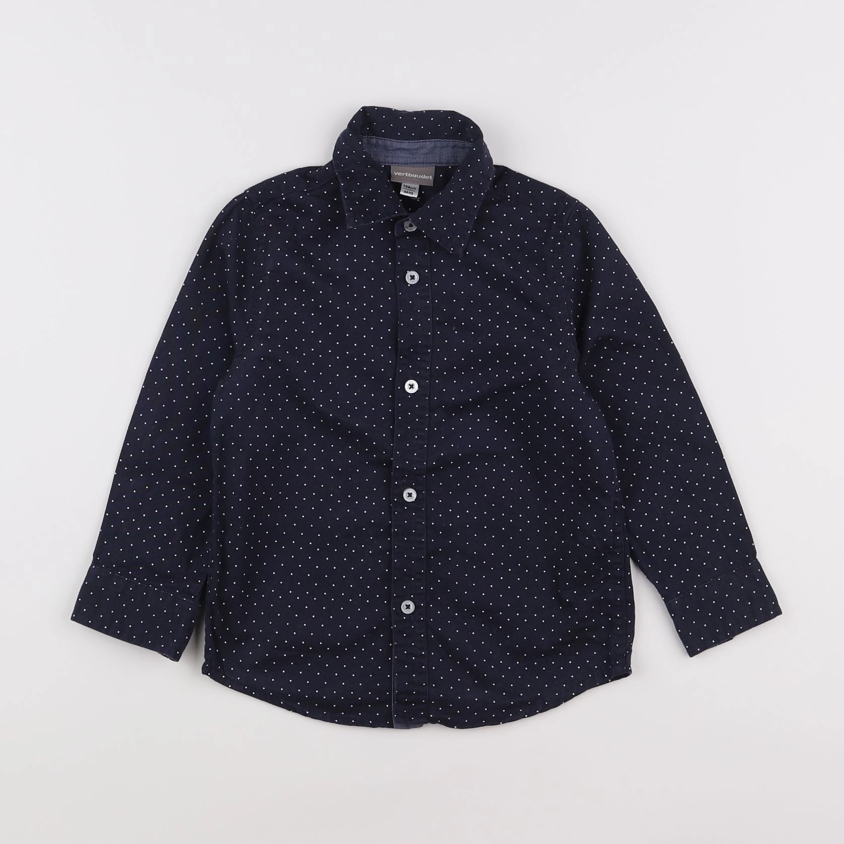 Vertbaudet - chemise bleu - 4 ans